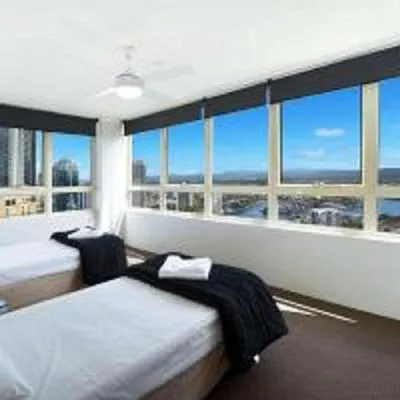 Bed in Condor Apartments by Gold Coast Premium