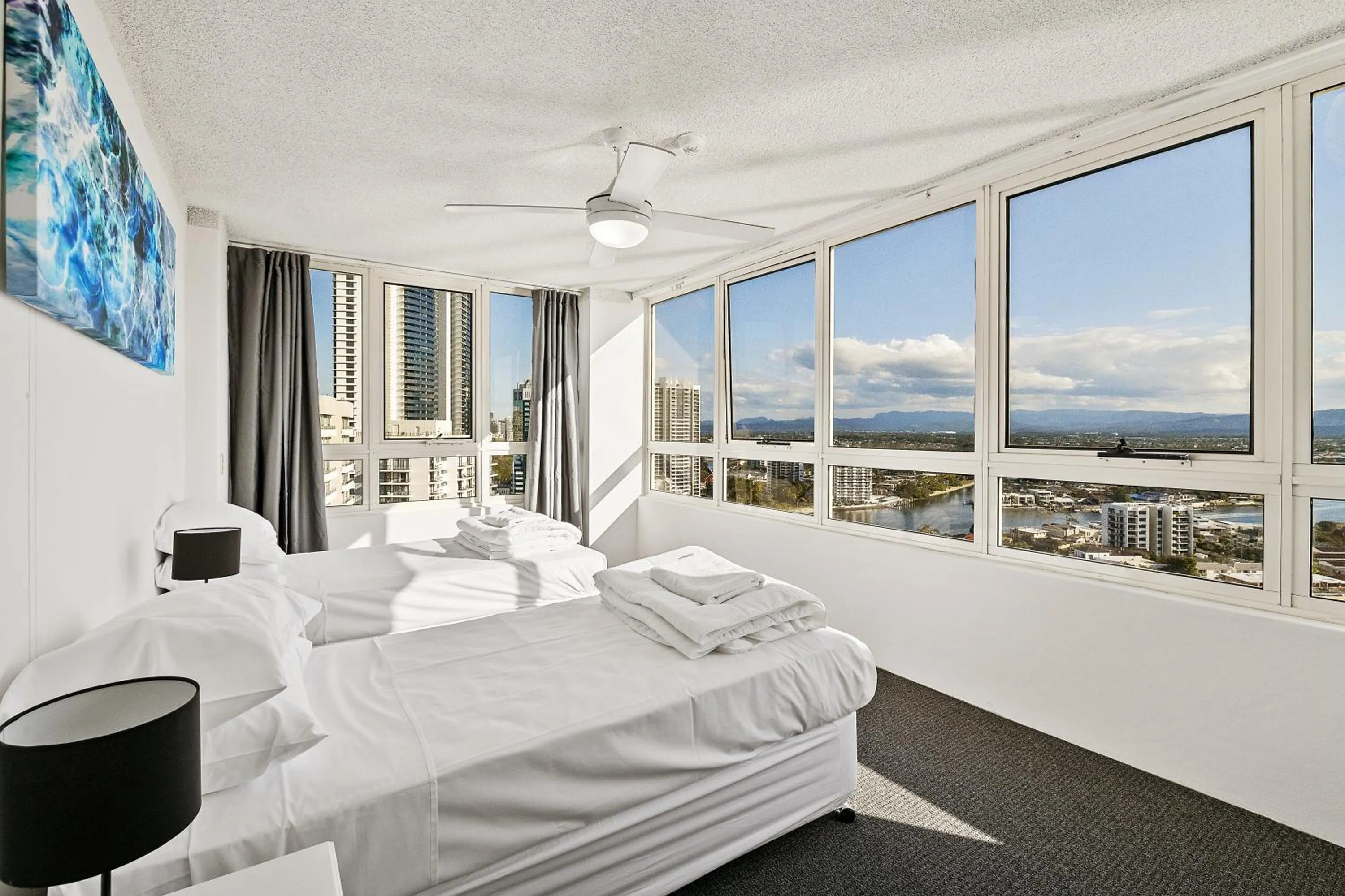 Bed in Condor Apartments by Gold Coast Premium