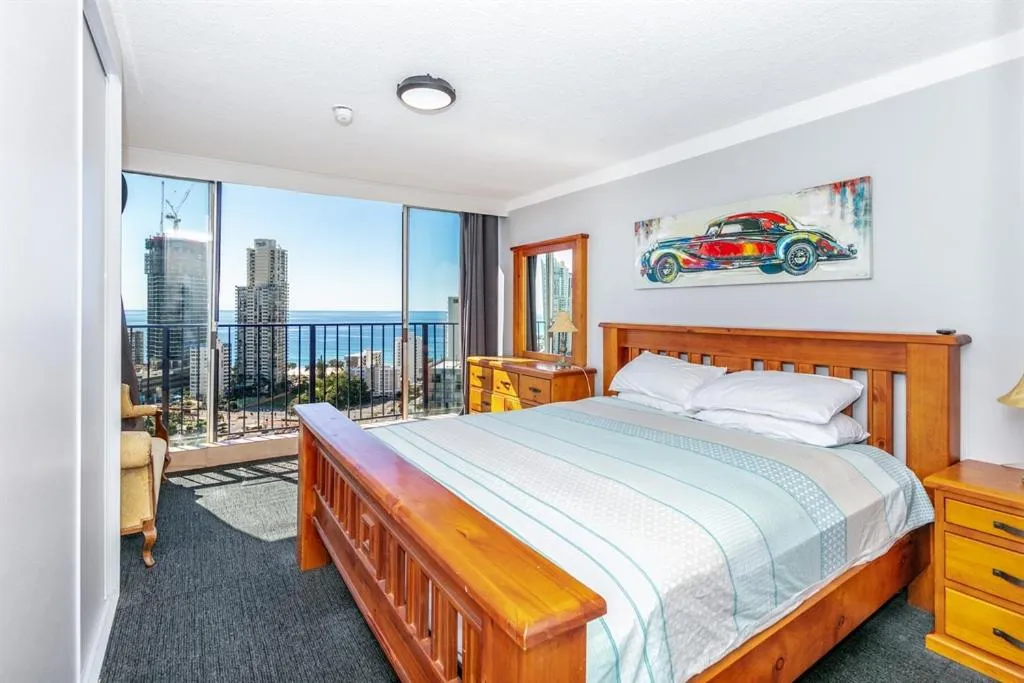 Bed in Condor Apartments by Gold Coast Premium