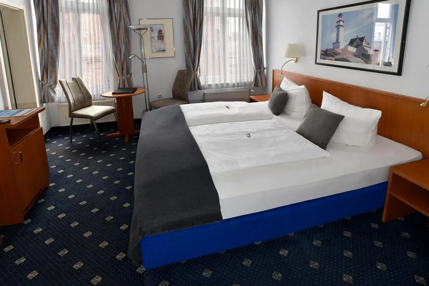 Double Room with Balcony - single occupancy in Hotel Stadt Hamburg Double Room with Balcony - single occupancy in Hotel Stadt Hamburg