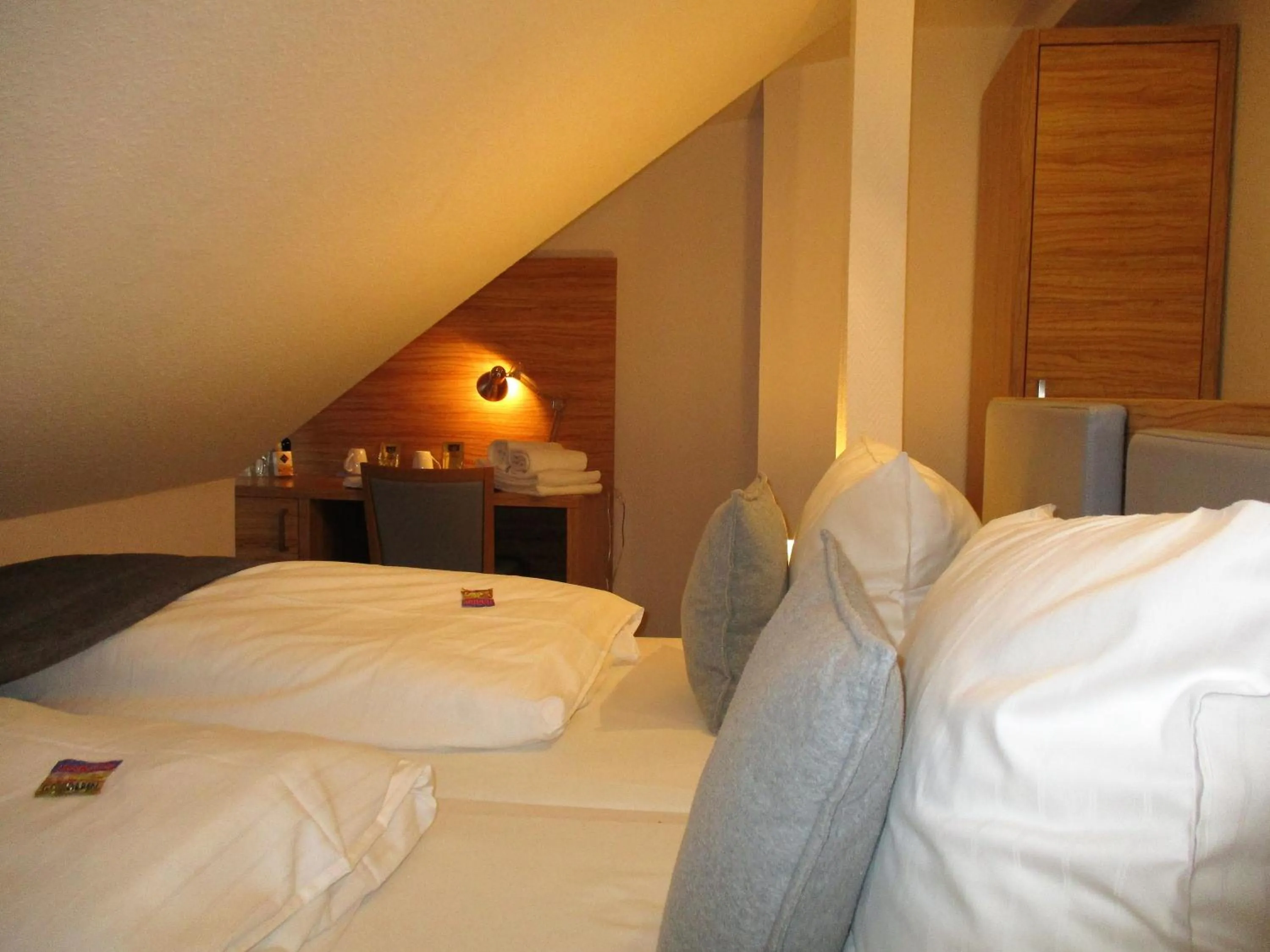 Photo of the whole room, Bed in Hotel Stadt Hamburg