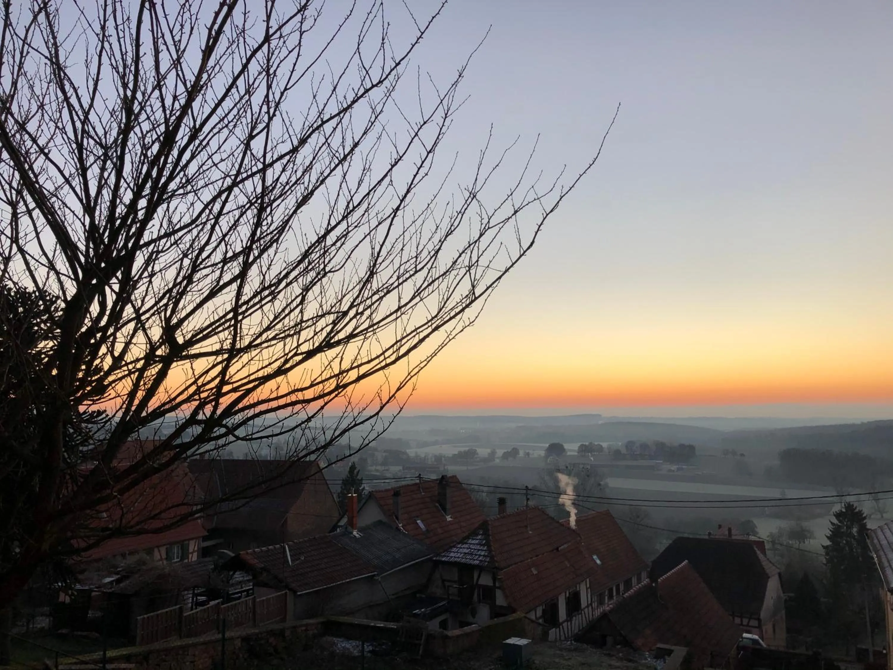 Sunrise in Gîte L'Instant Durable