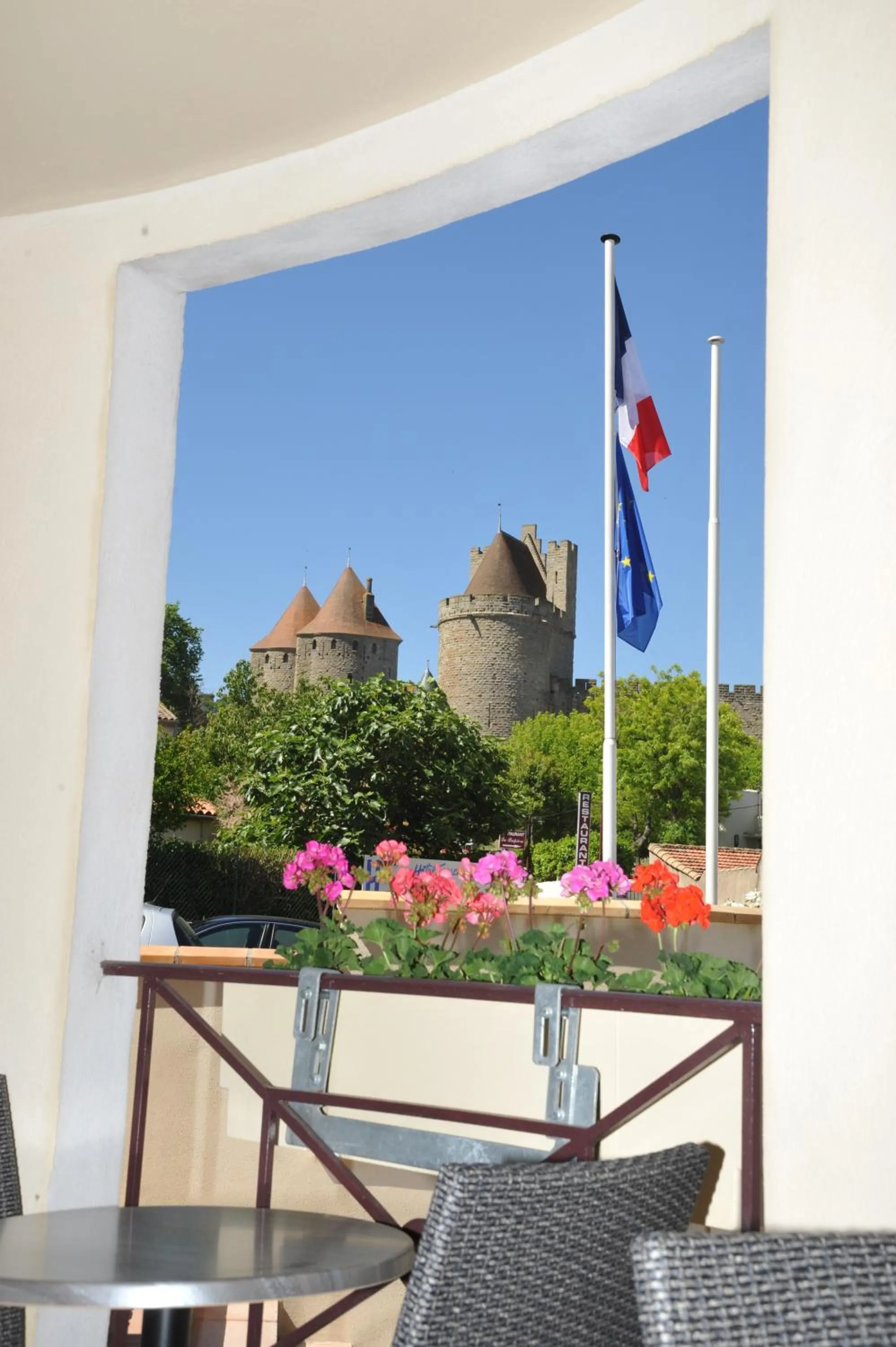 Balcony/Terrace in Hotel Espace Cite