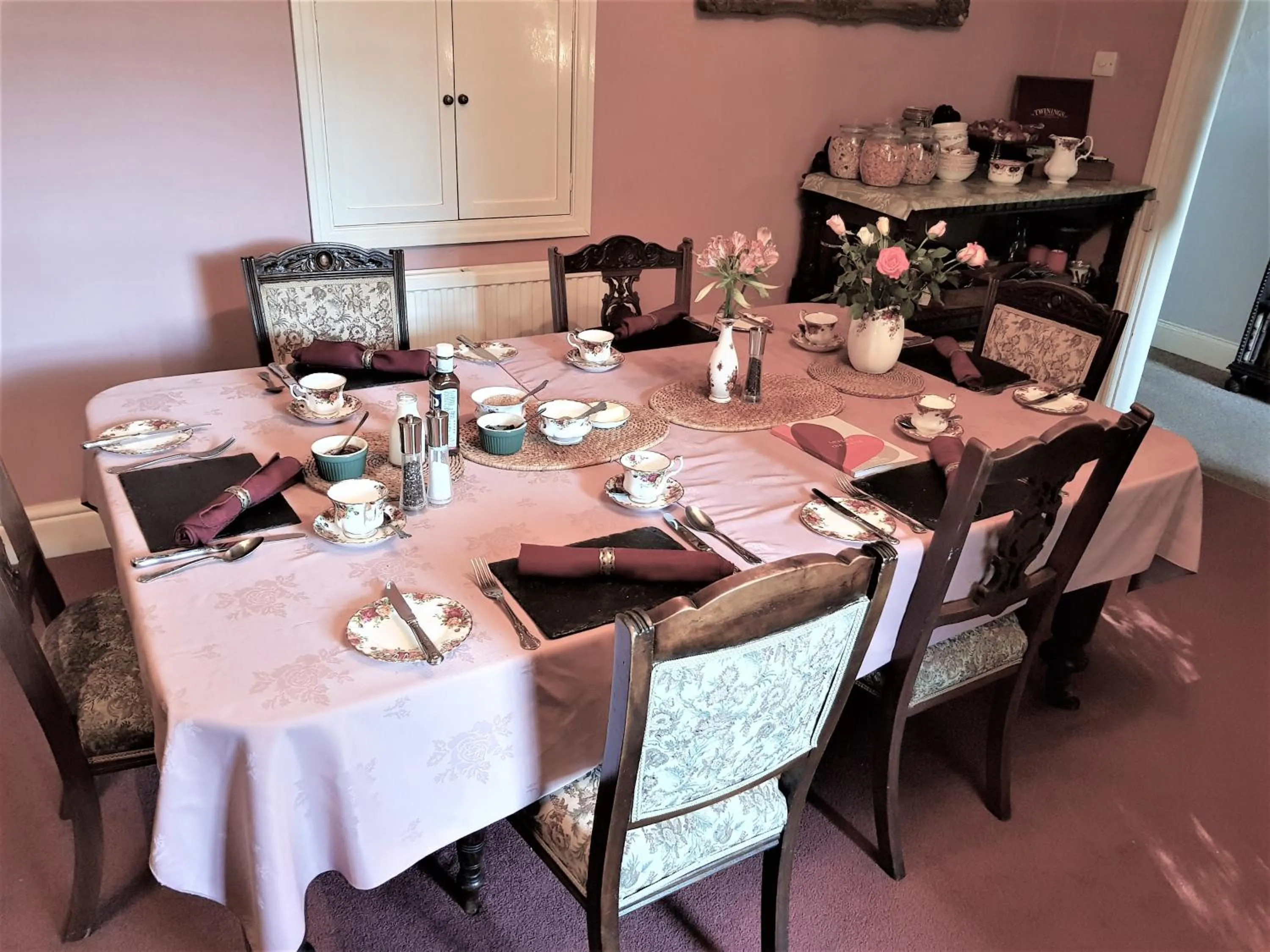 Dining area in Broome Farm