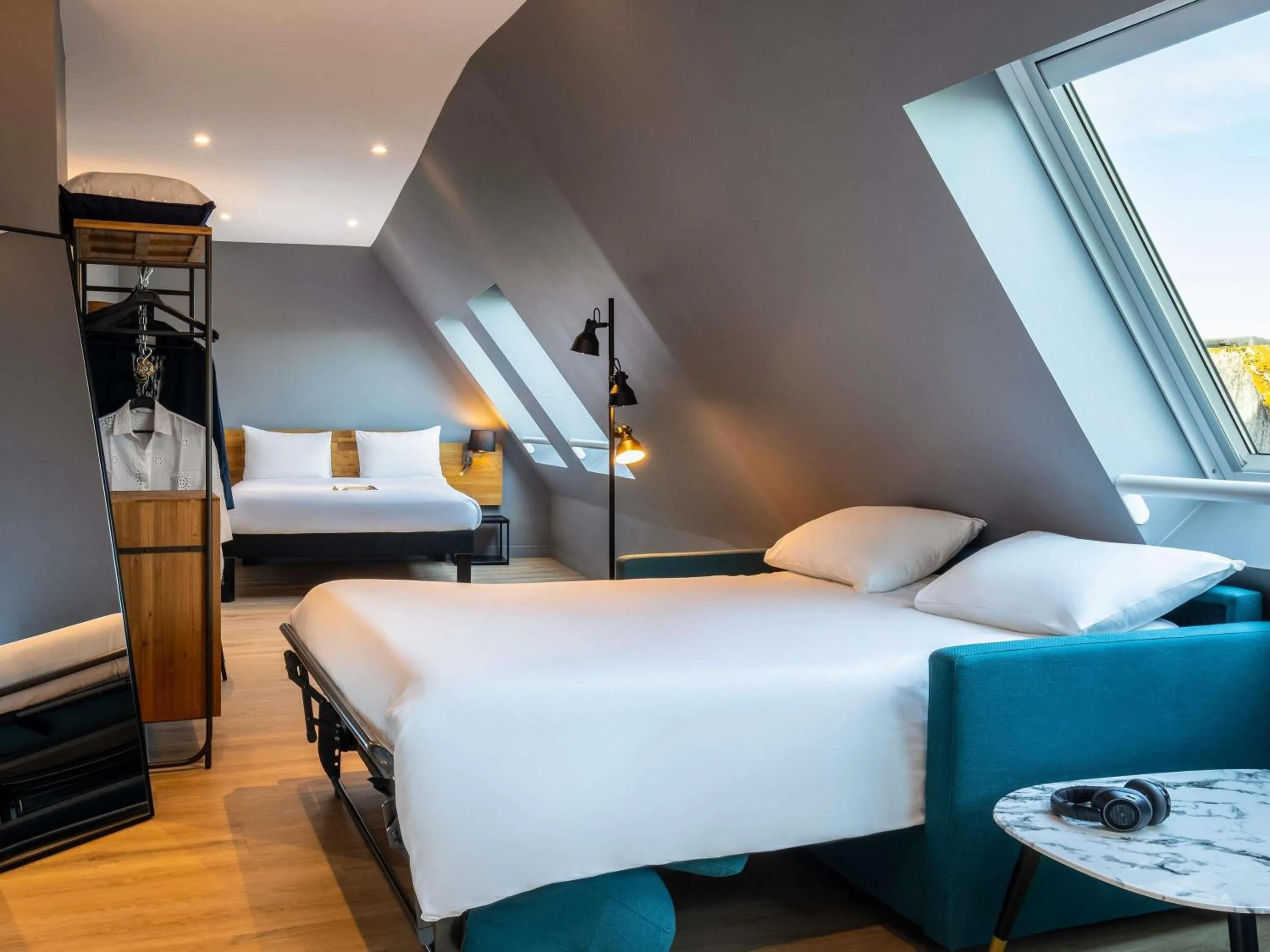 Bedroom, Bed in ibis Paris La Villette Cité des Sciences 19ème