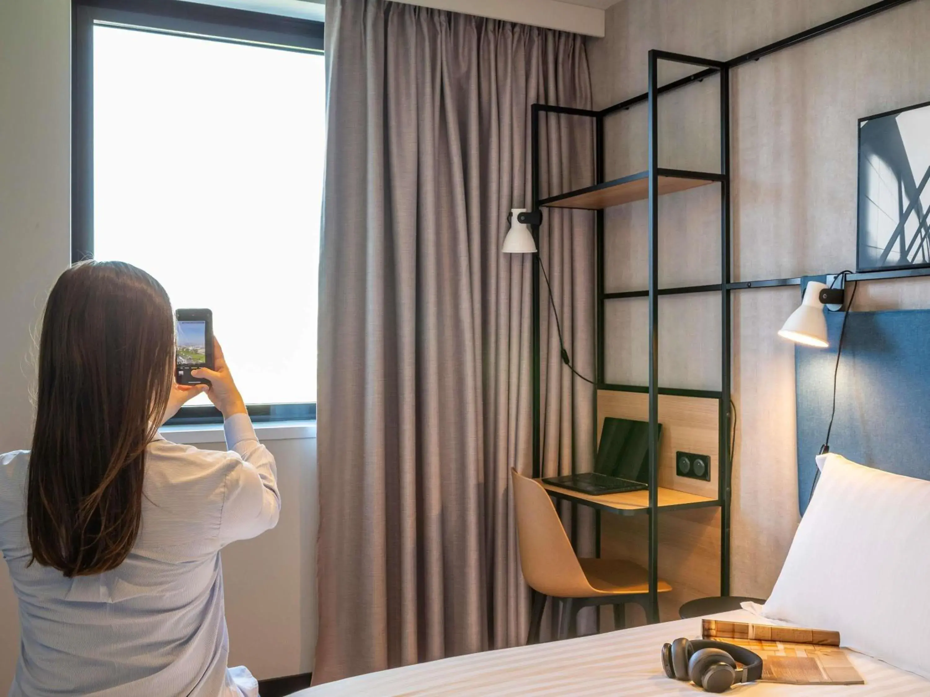 Bed in ibis Paris CDG Airport Bed in ibis Paris CDG Airport