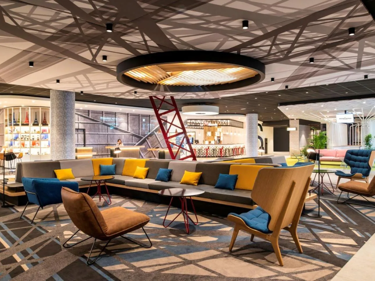 Lobby or reception in ibis Paris CDG Airport