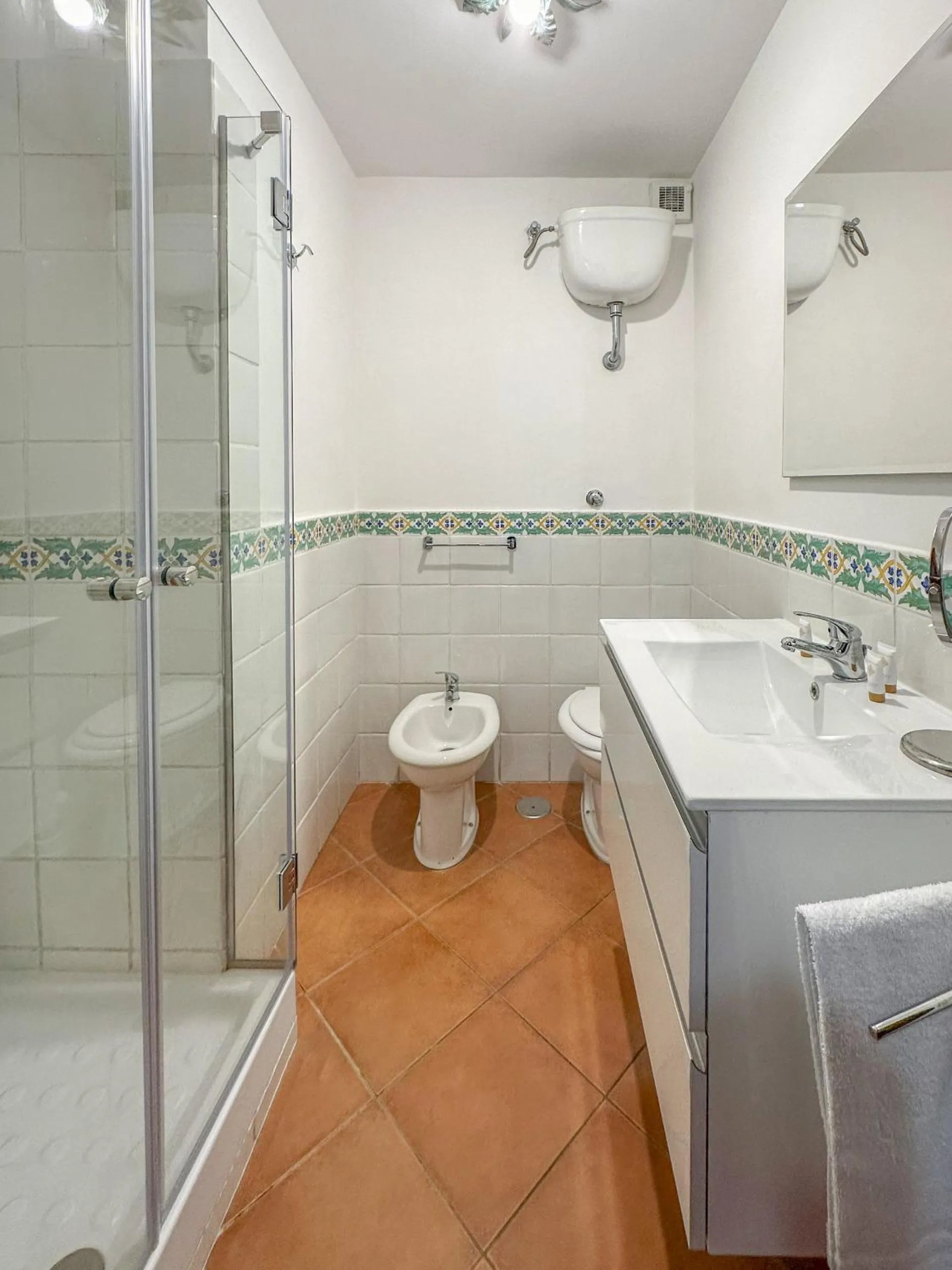 Shower in Flowers apartments & rooms