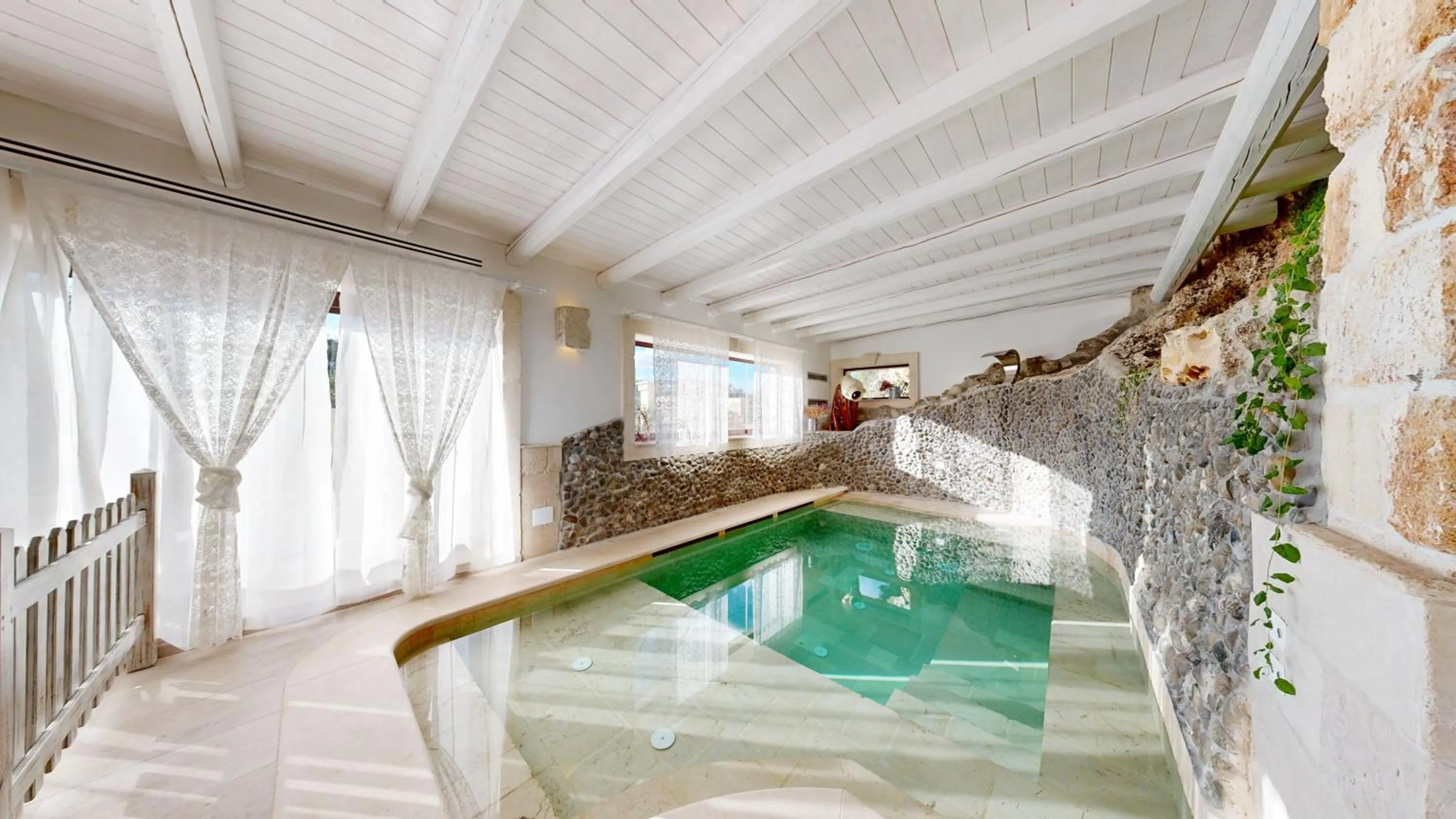 Pool view in Masseria Torre Rossa