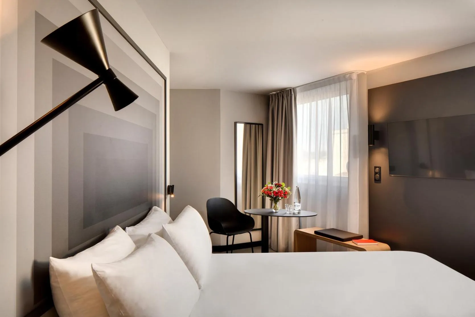 Bedroom, Bed in ibis Vichy