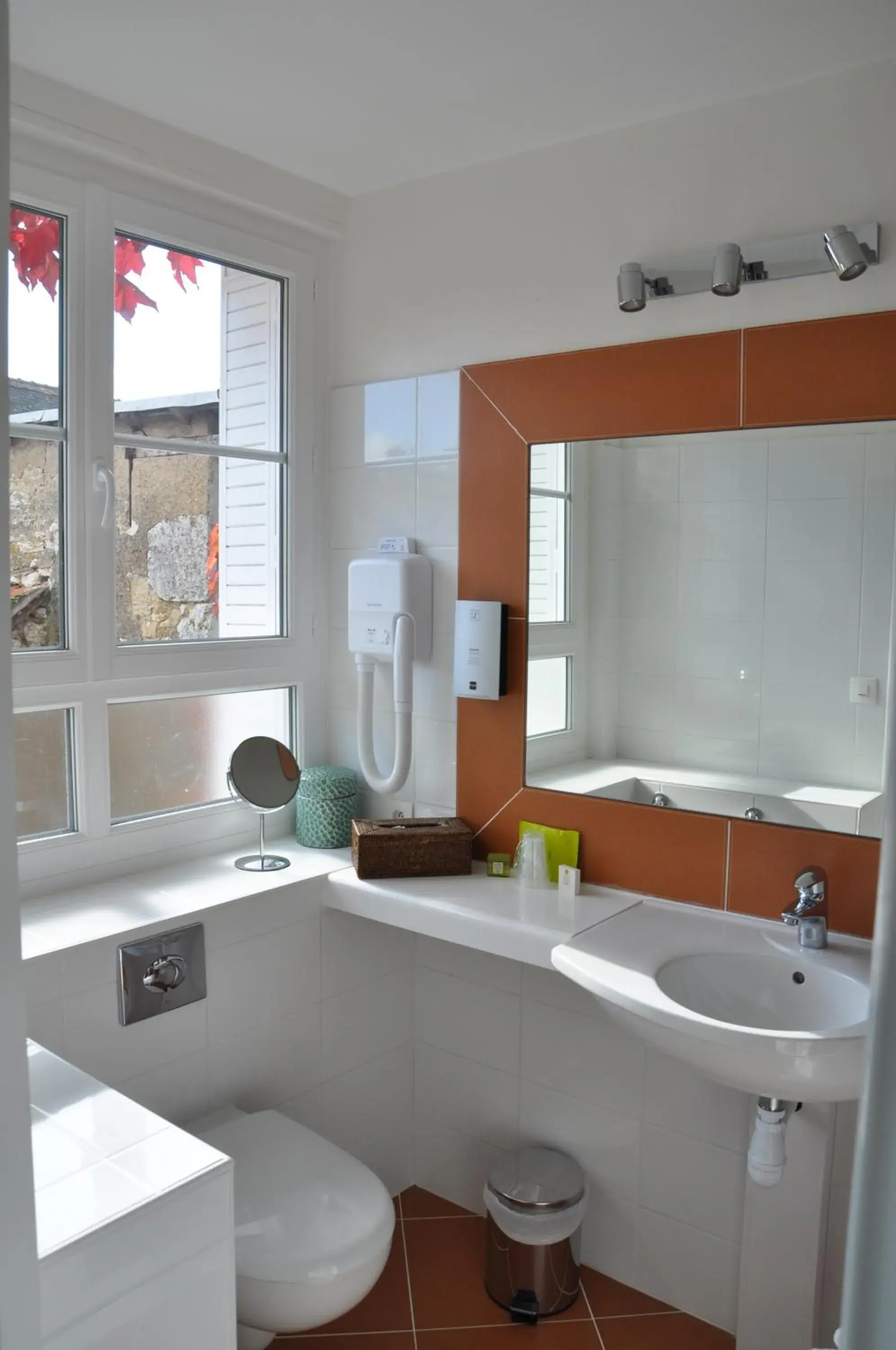 Bathroom in Logis Auberge Du Centre Bathroom in Logis Auberge Du Centre