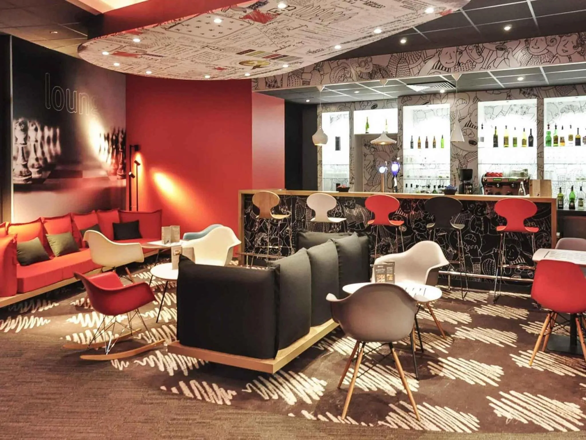 Lounge or bar in ibis Le Puy-en-Velay Centre
