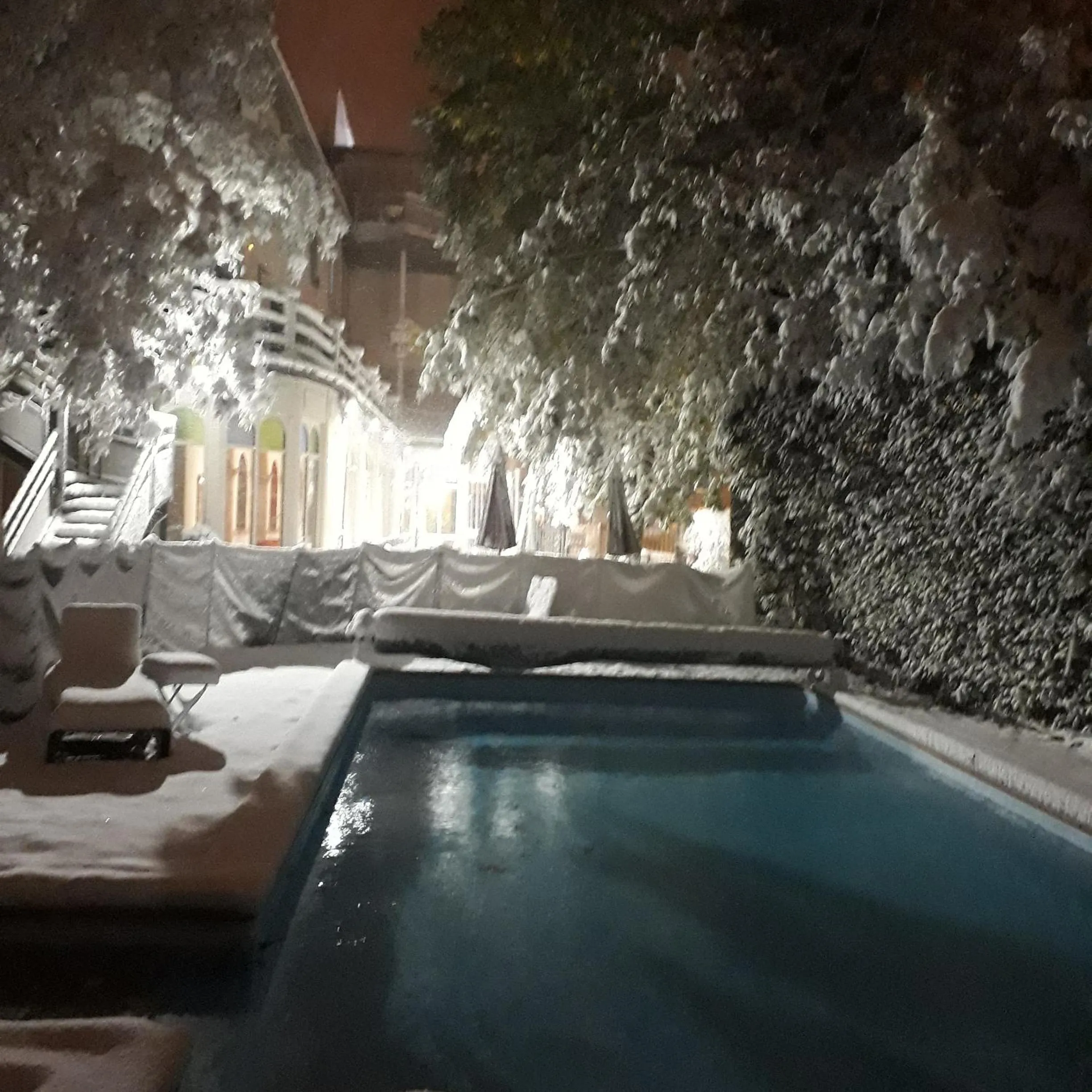 Swimming pool in Logis Le Relais de Fusies