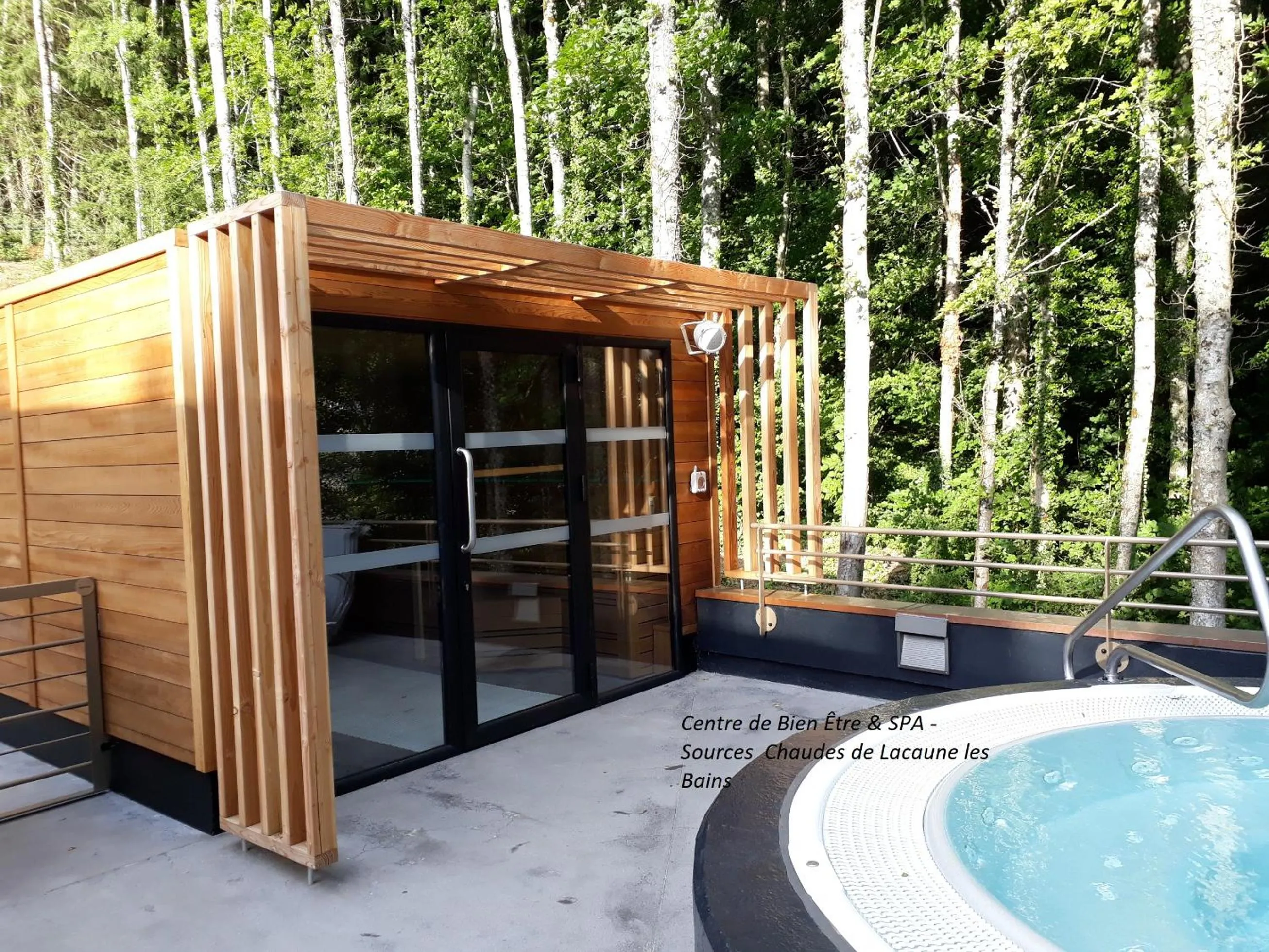 Swimming pool in Logis Le Relais de Fusies