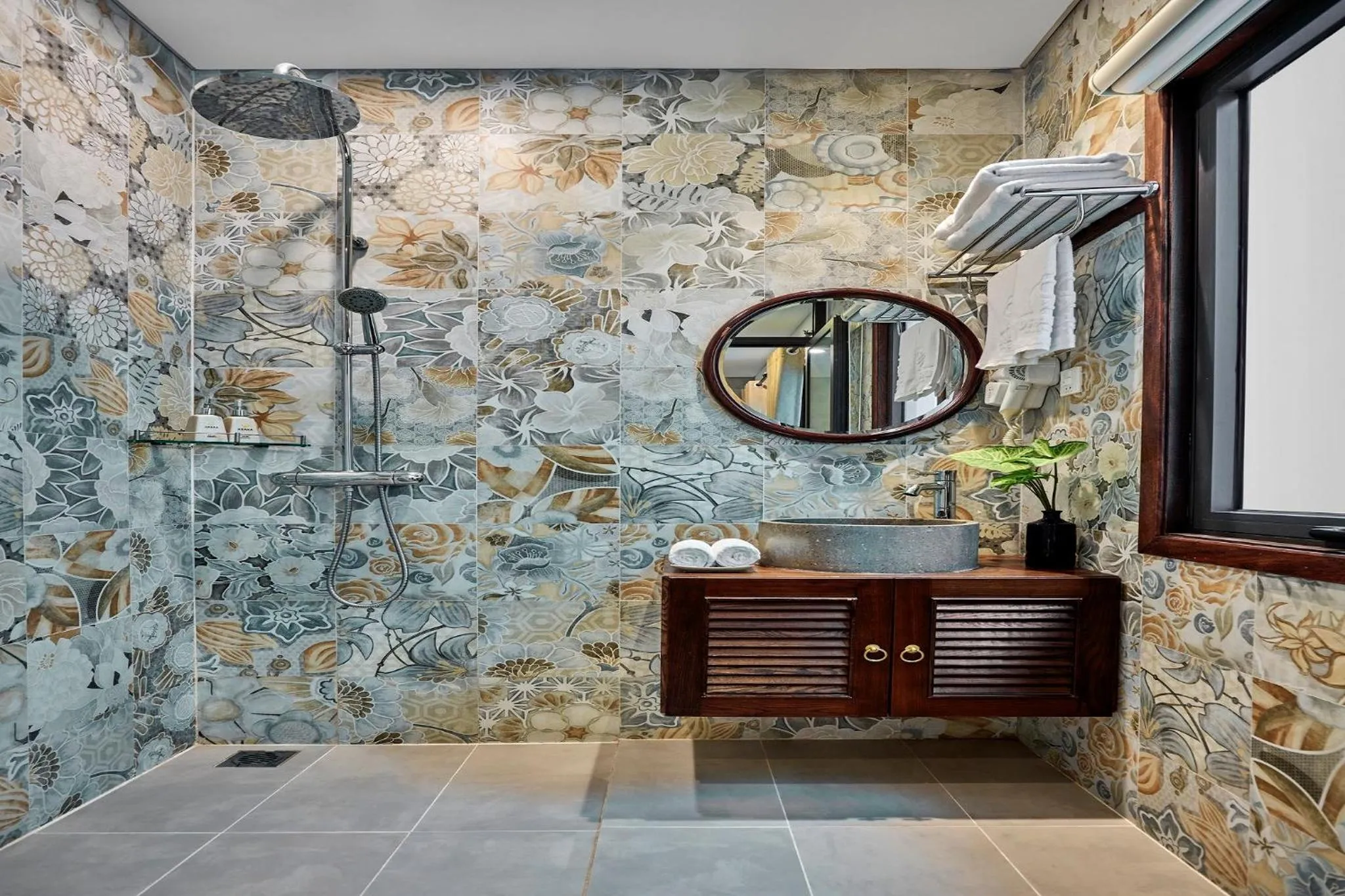 Shower in Draha Halong Hotel - Serenity, Charm and Nature - Preferred by Western Travelers