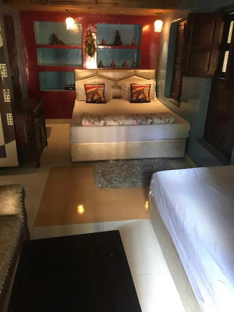 Bed in Shiva Guest House