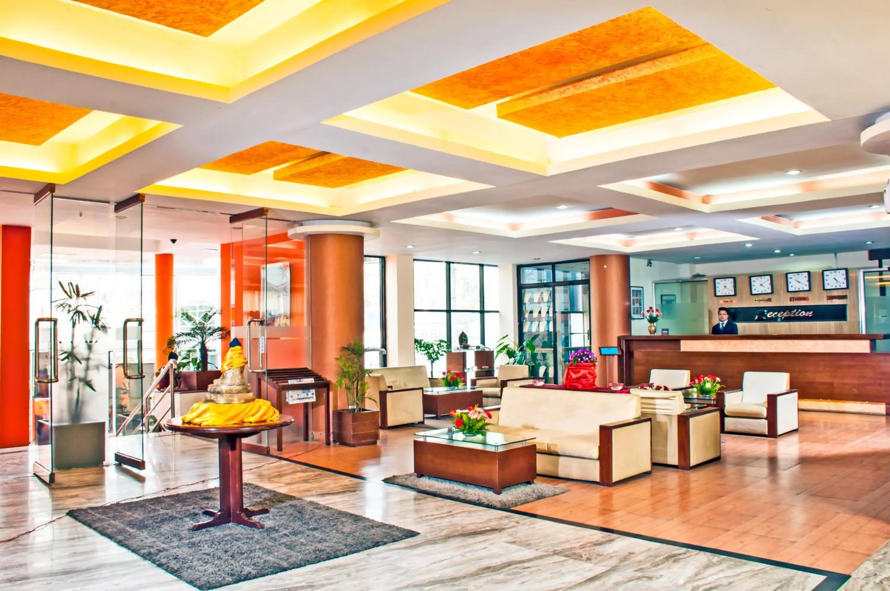 Lobby or reception in Airport Hotel Kathmandu - Near Pashupatinath Temple