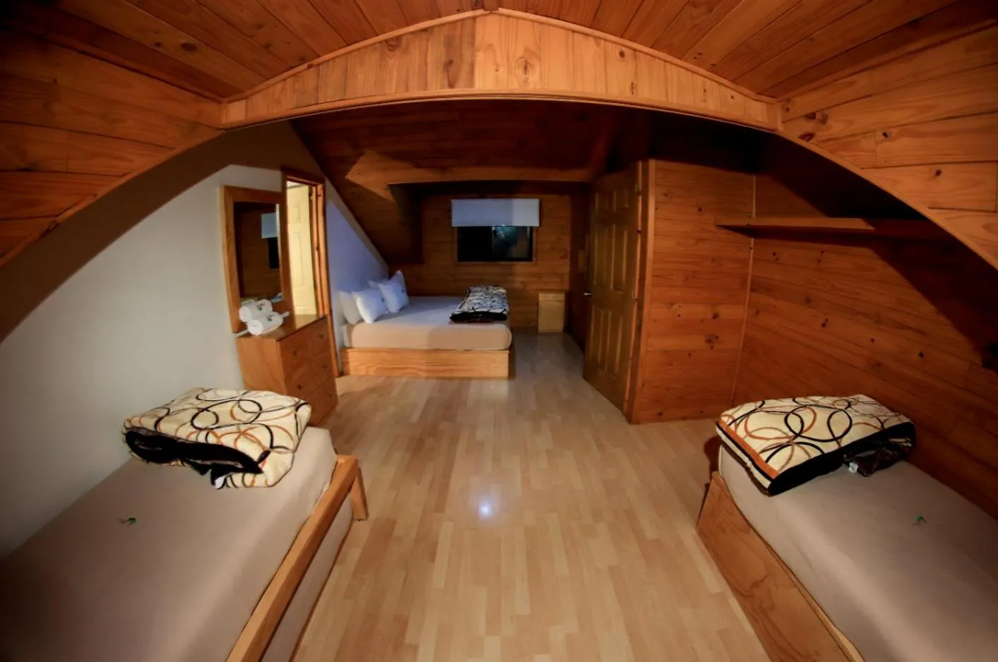 Bed in Cabañas Molino del Rey