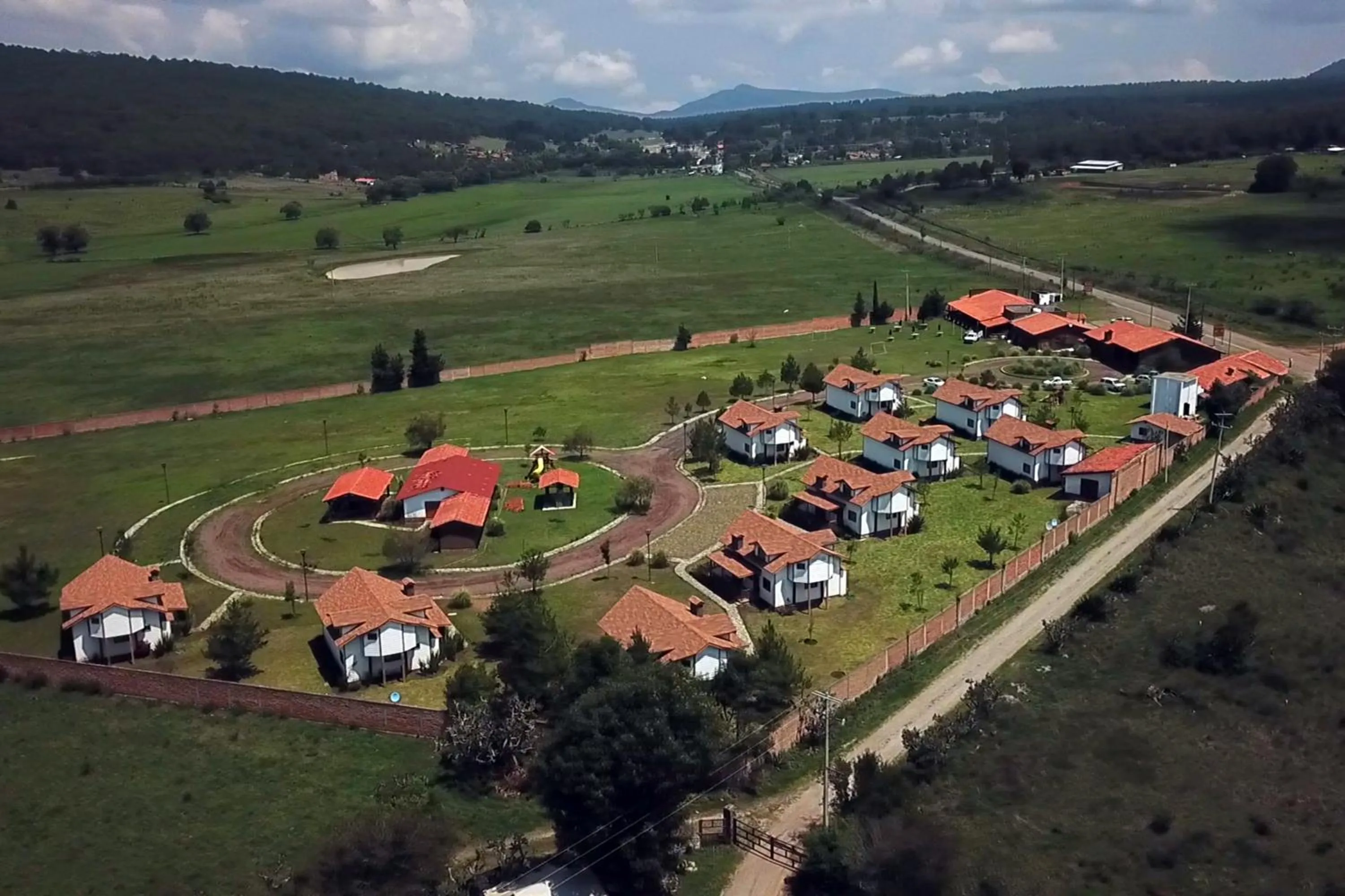 Bird's eye view in Cabañas Molino del Rey