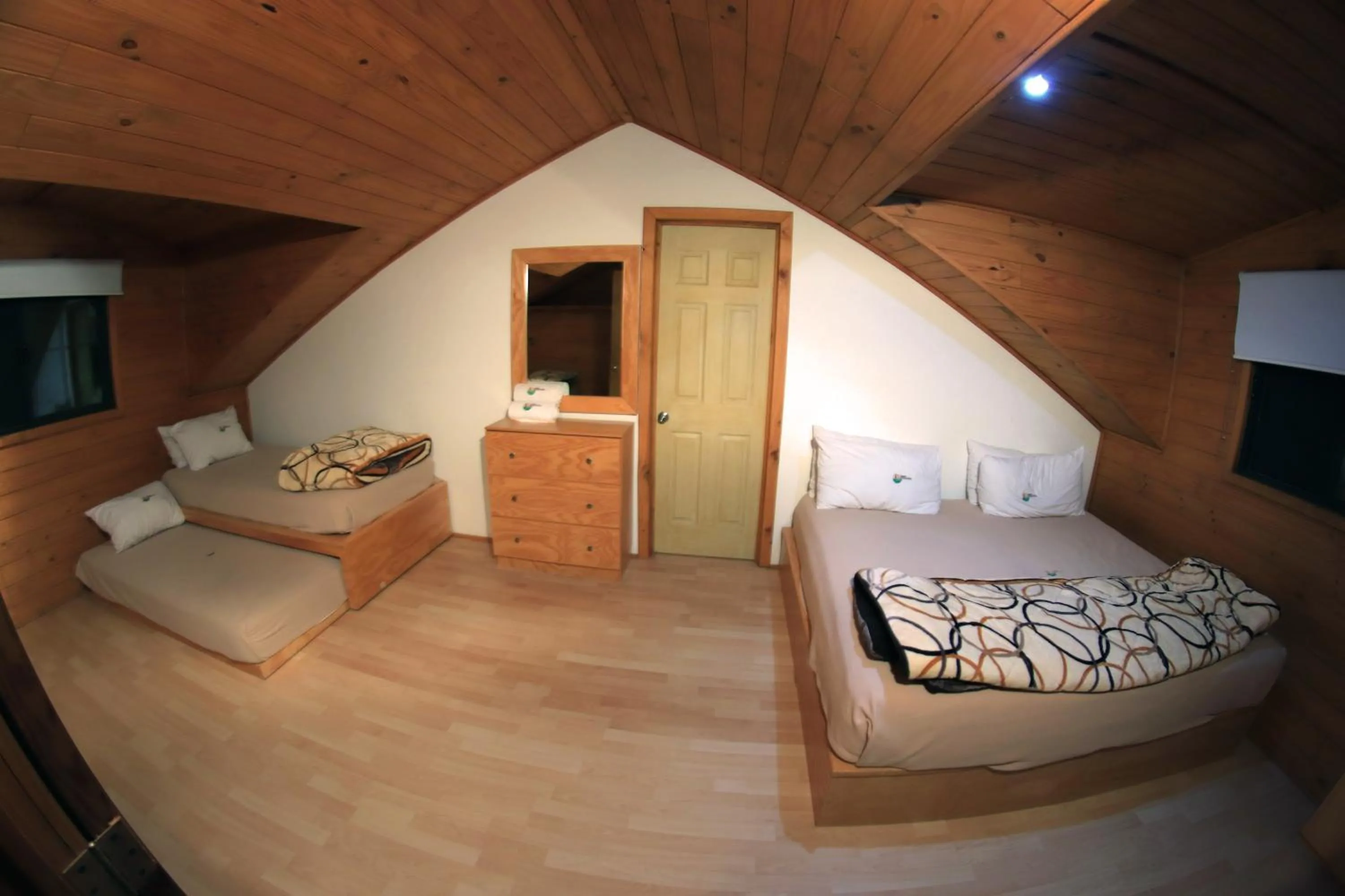 Bed in Cabañas Molino del Rey