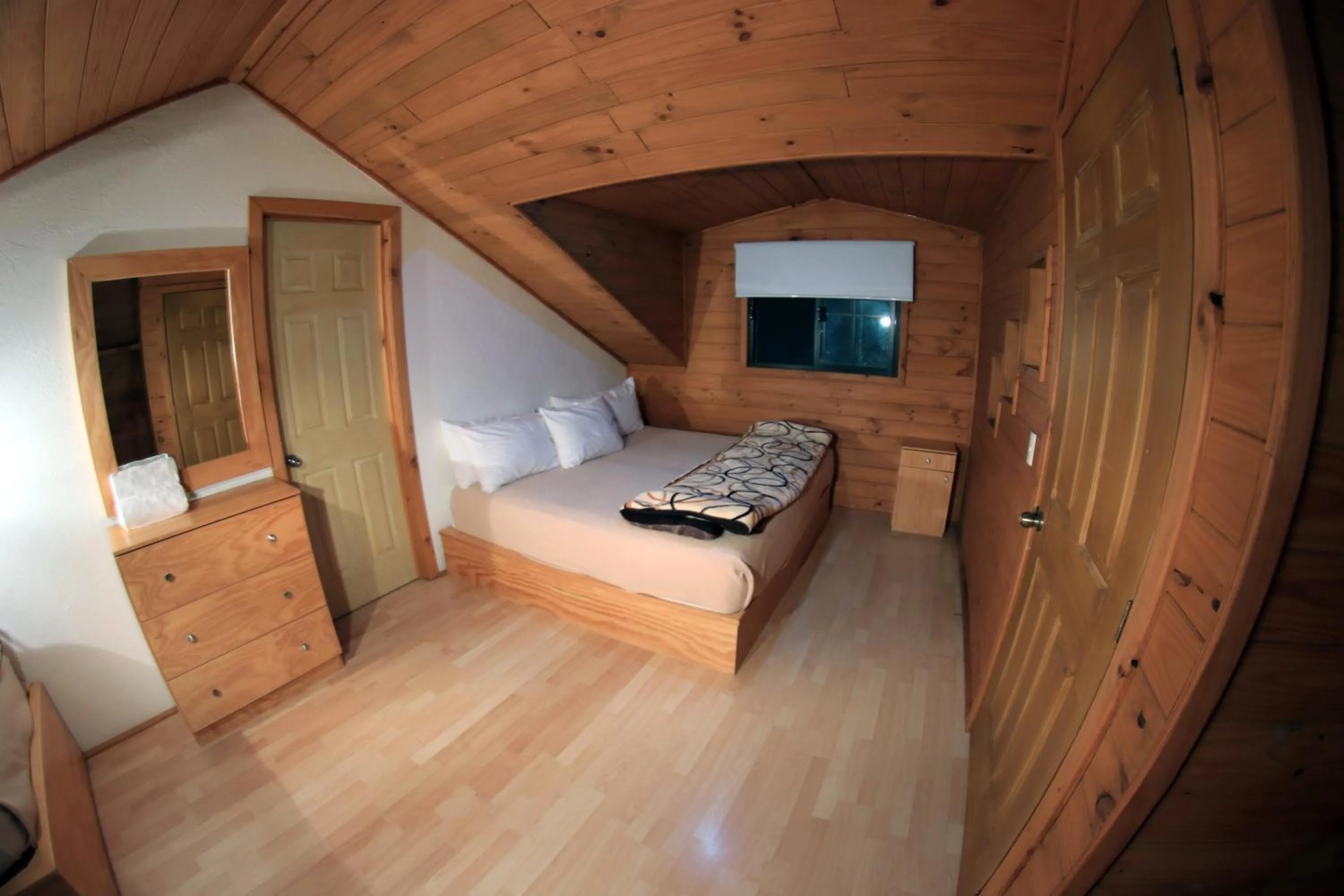 Bed in Cabañas Molino del Rey