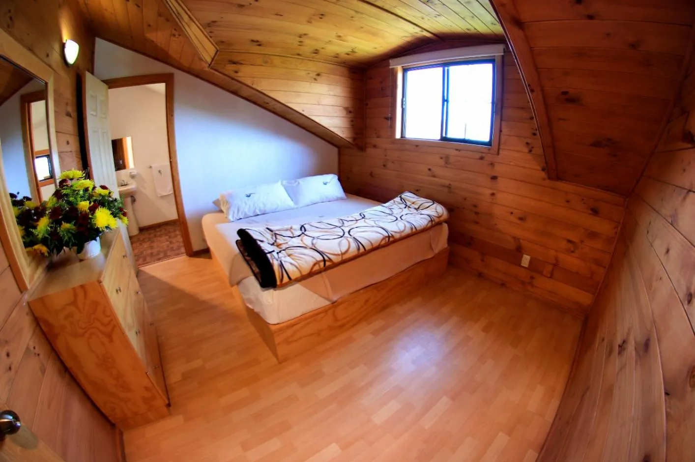 Bed in Cabañas Molino del Rey