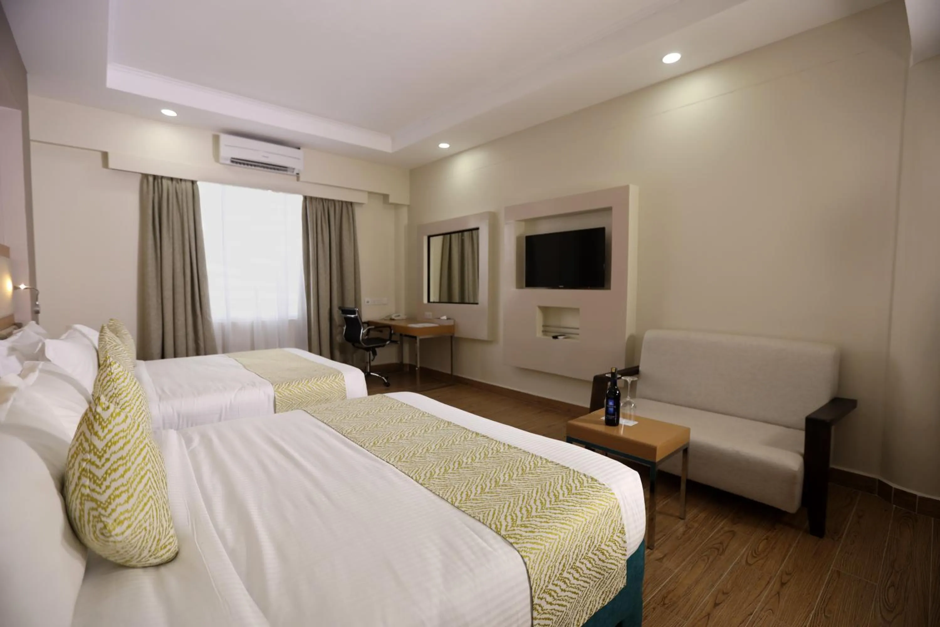 Bed in PrideInn Plaza Nairobi Airport