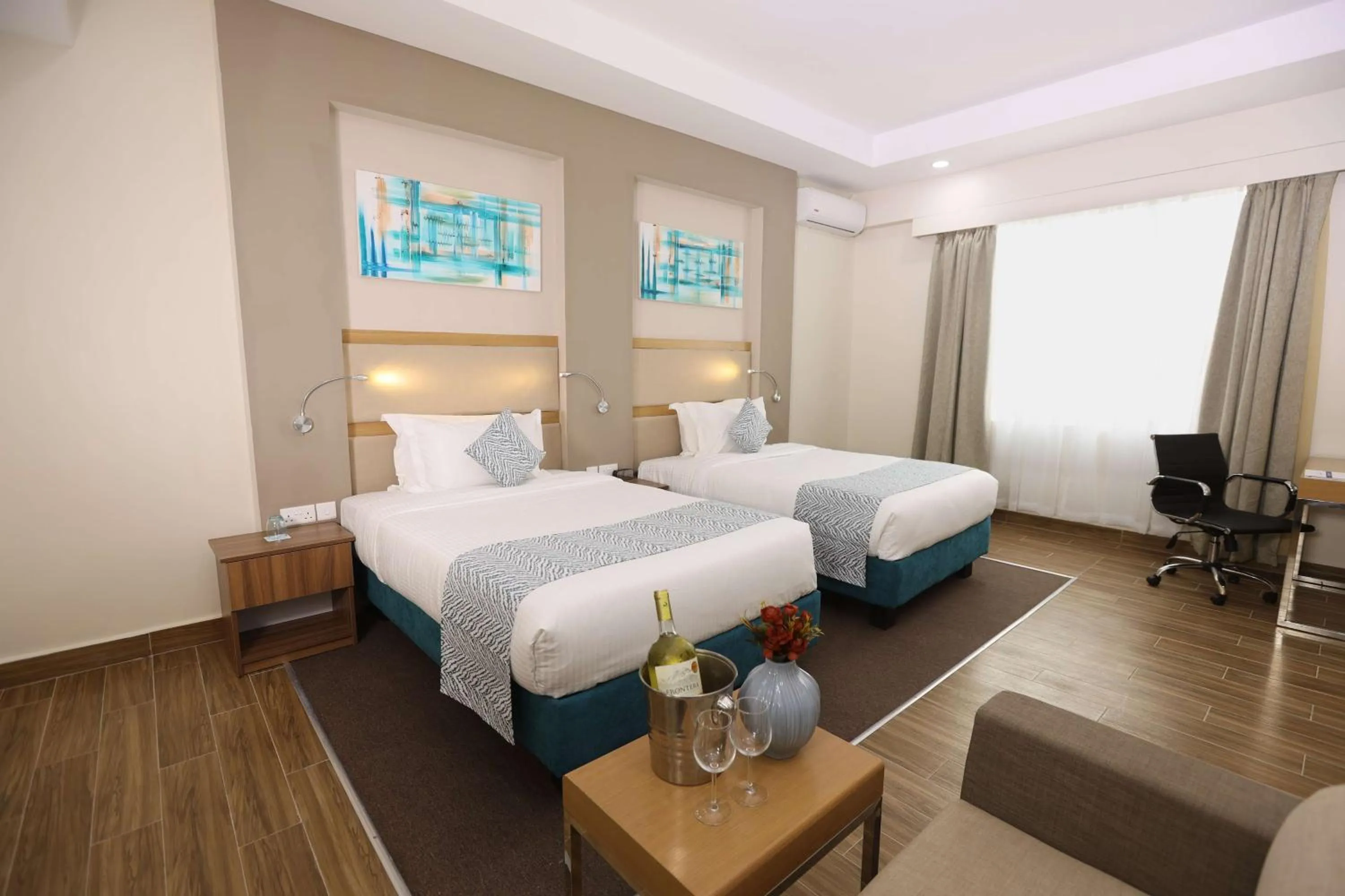 Photo of the whole room, Bed in PrideInn Plaza Nairobi Airport