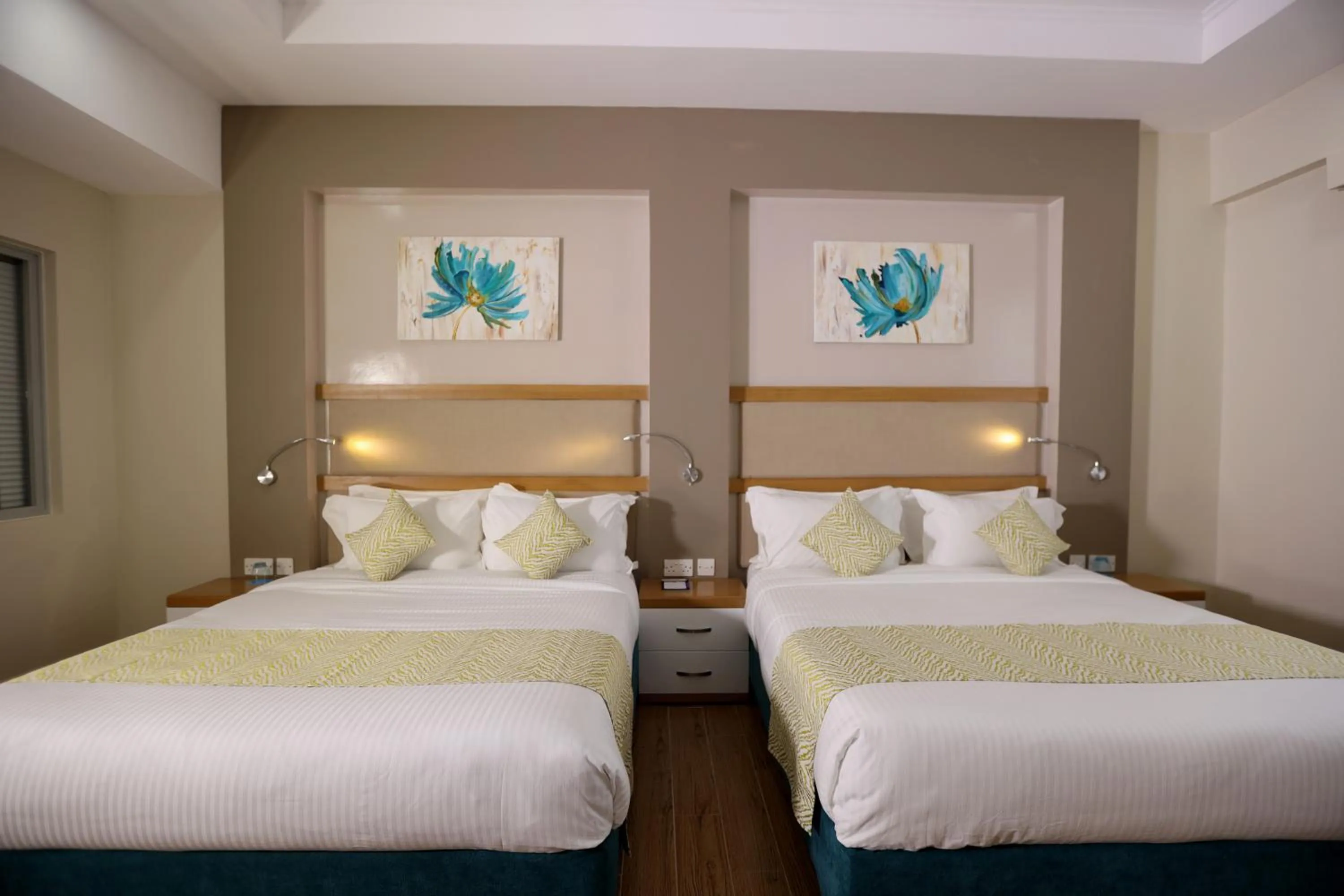 Bed in PrideInn Plaza Nairobi Airport