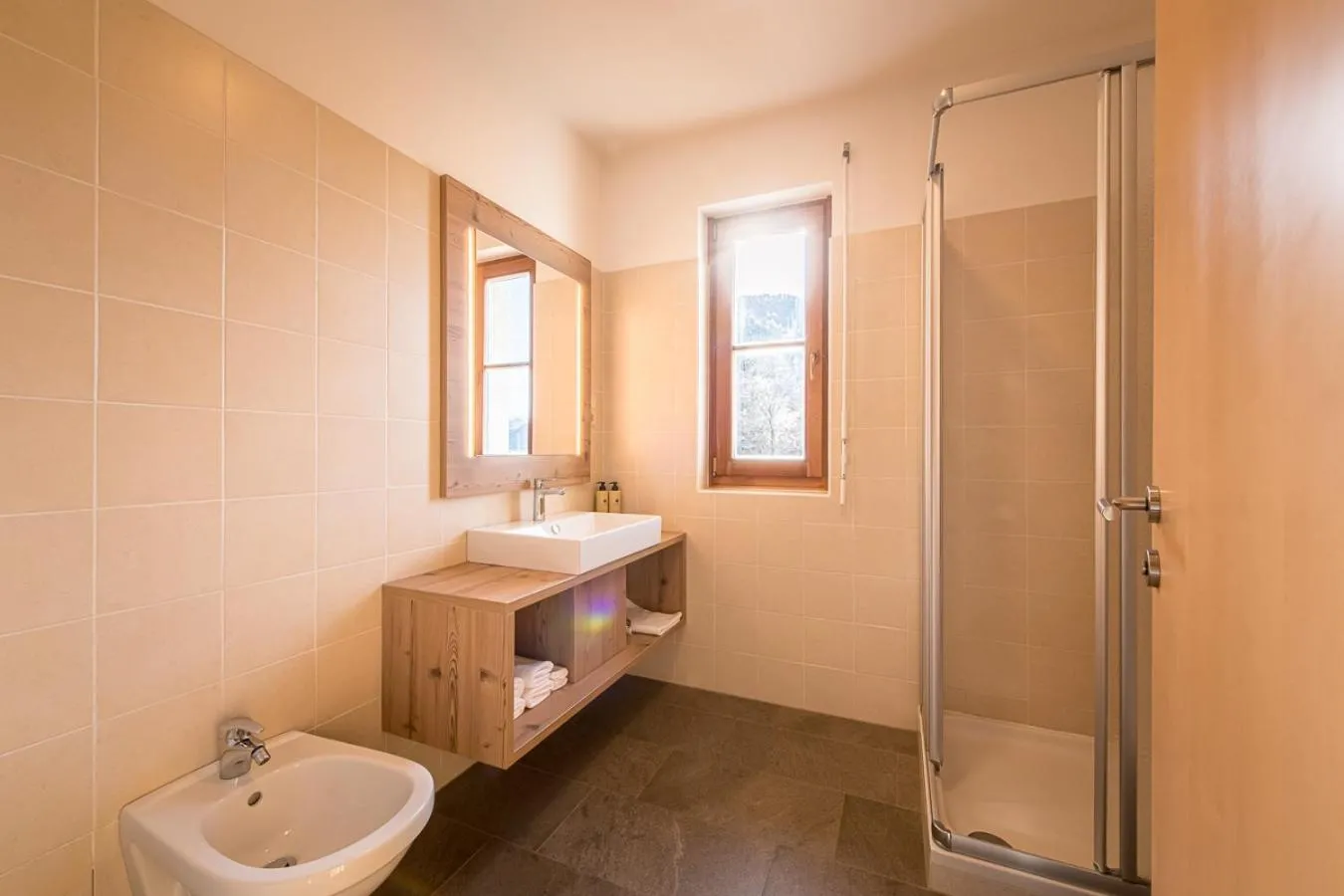 Shower in Hotel Waldheim