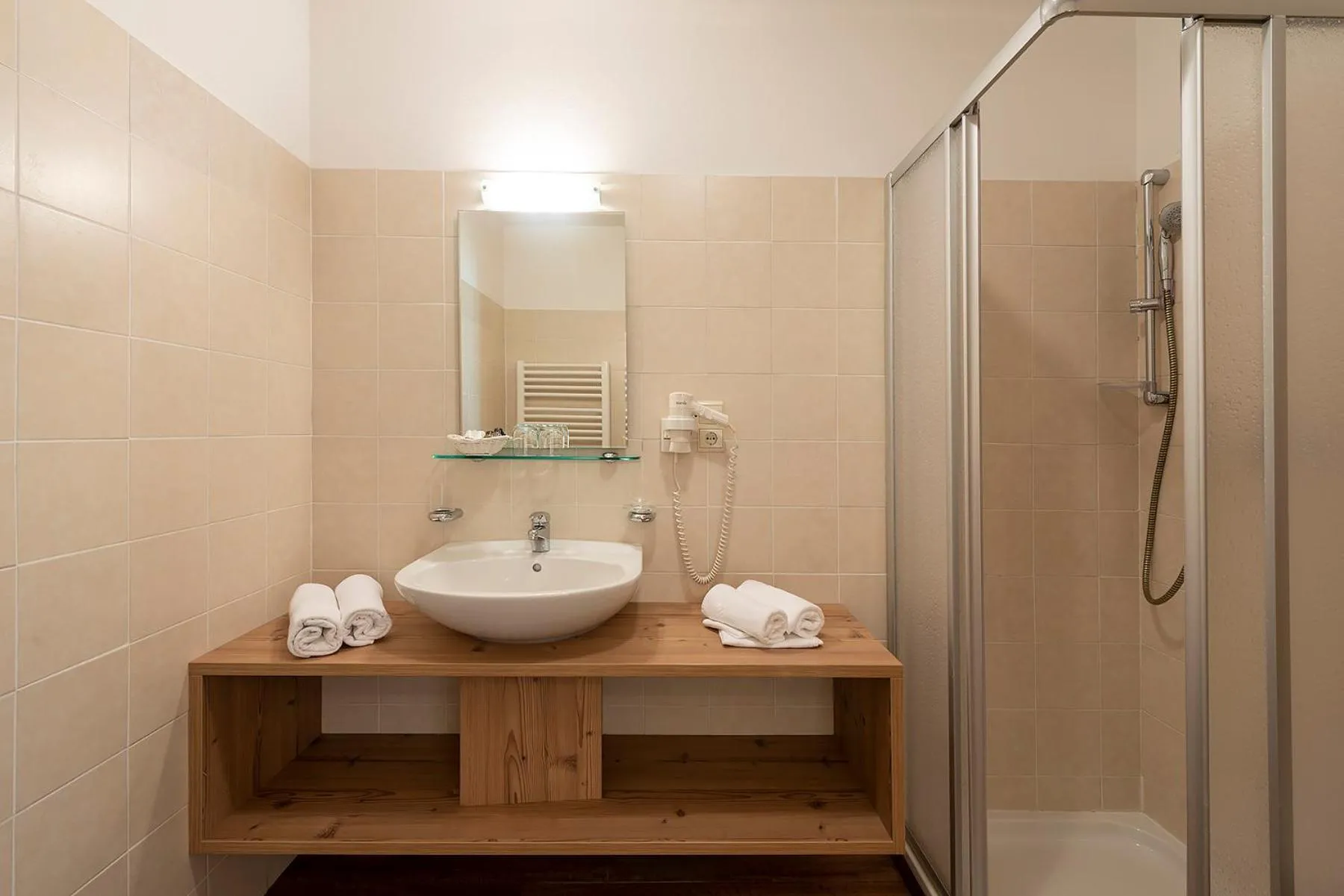Shower in Hotel Waldheim