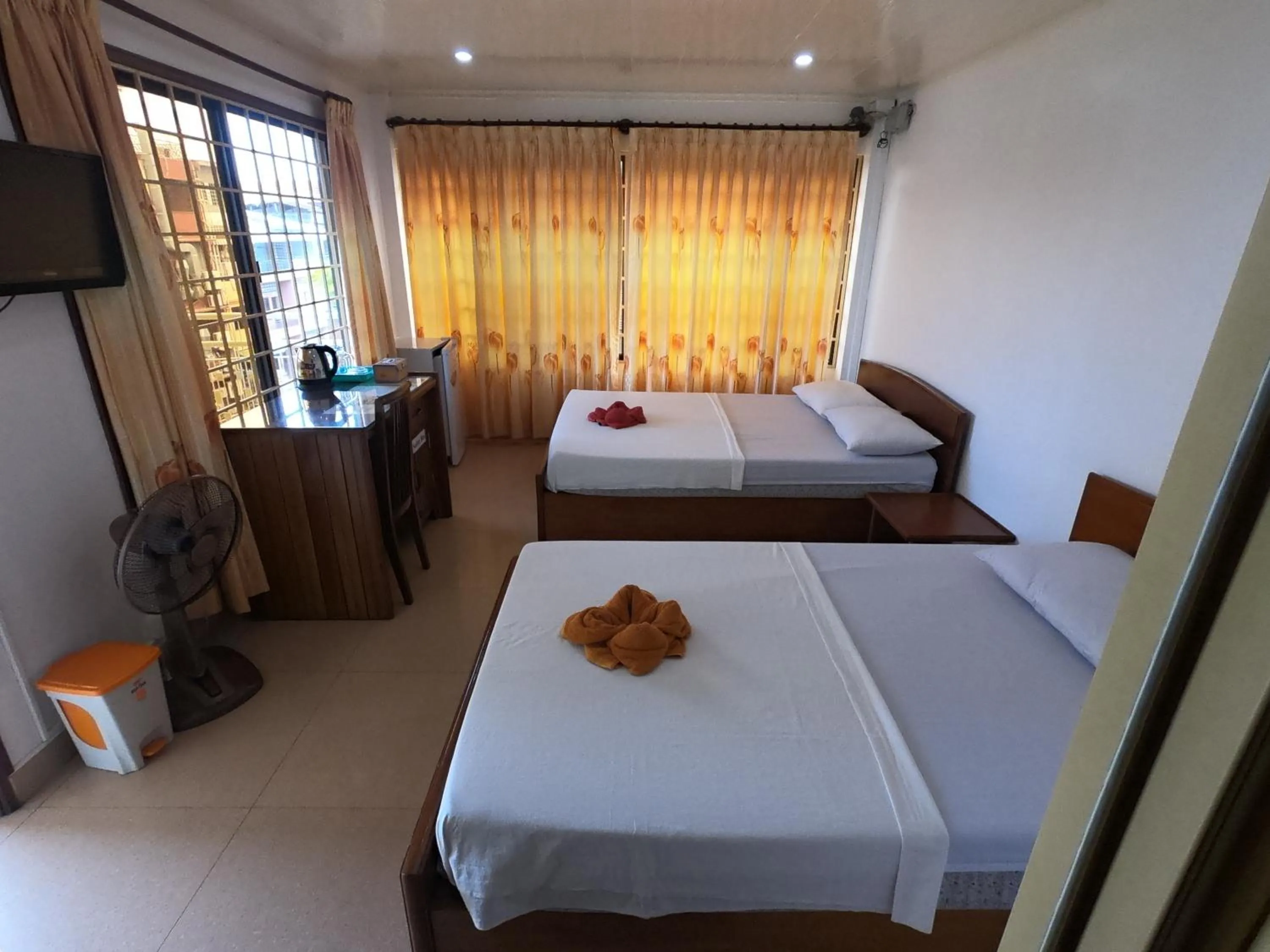 Bed in The Bright Lotus Guesthouse