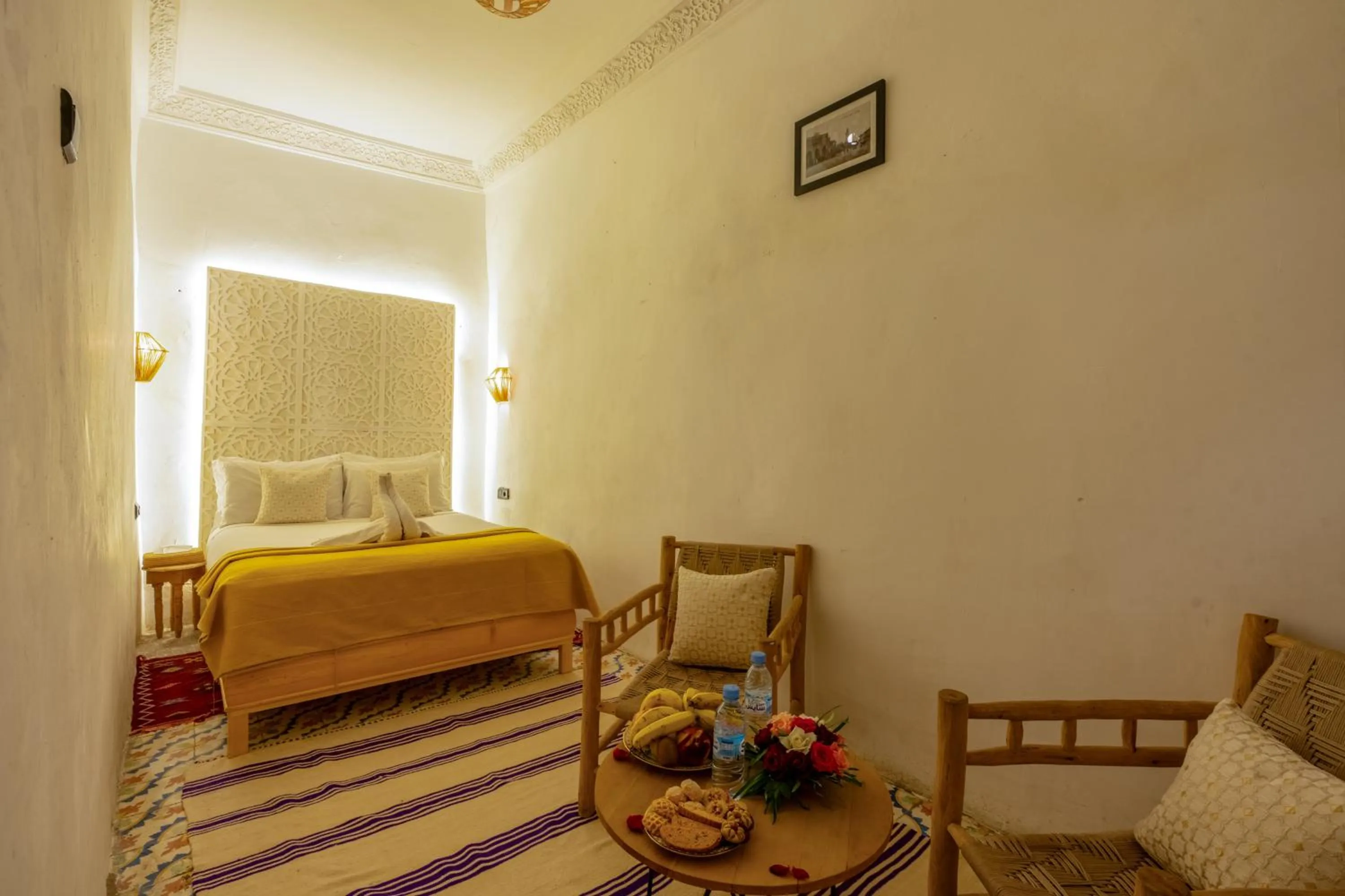 Bed in Riad des remparts Marrakech