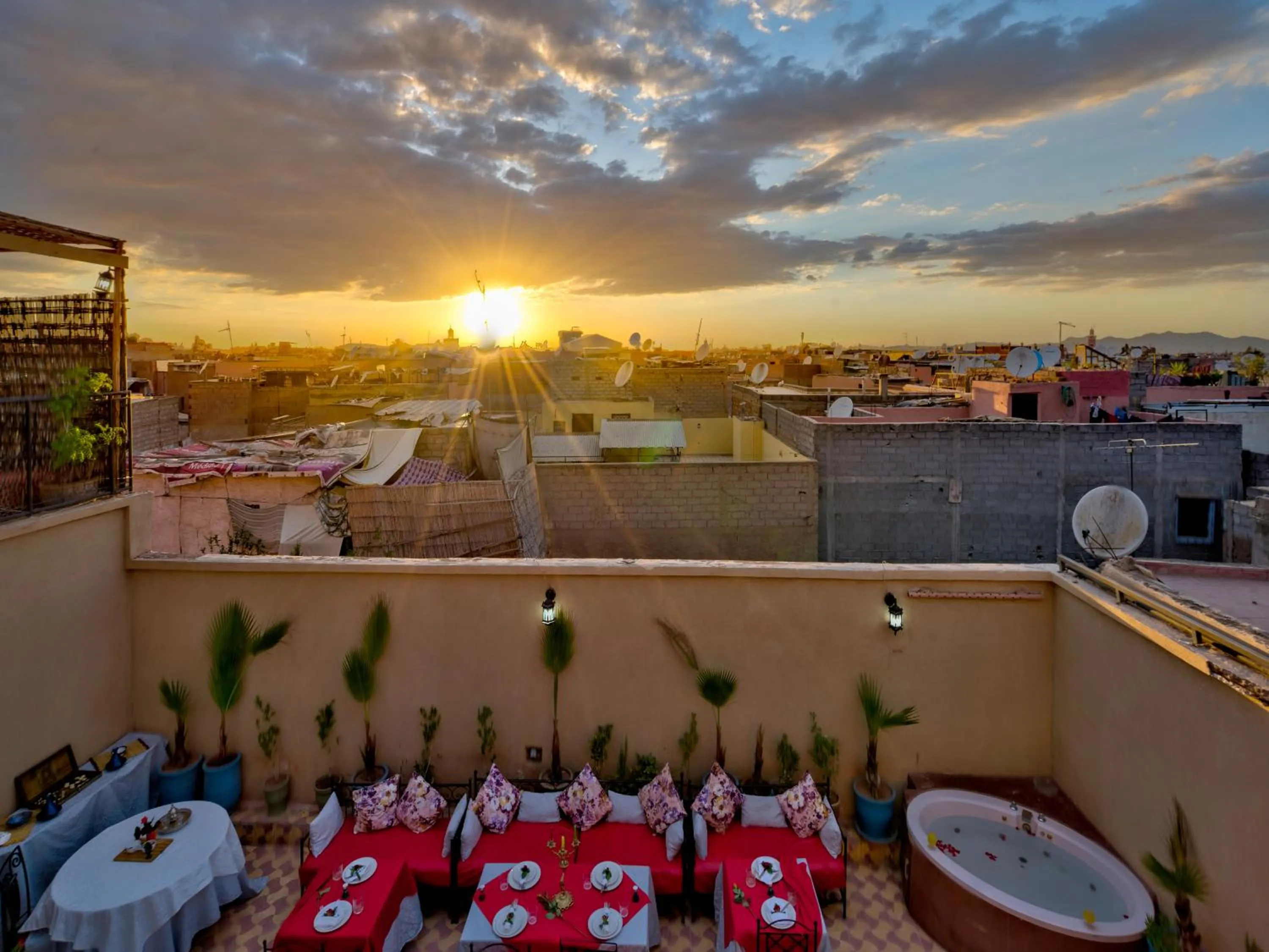 Balcony/Terrace in Riad des remparts Marrakech