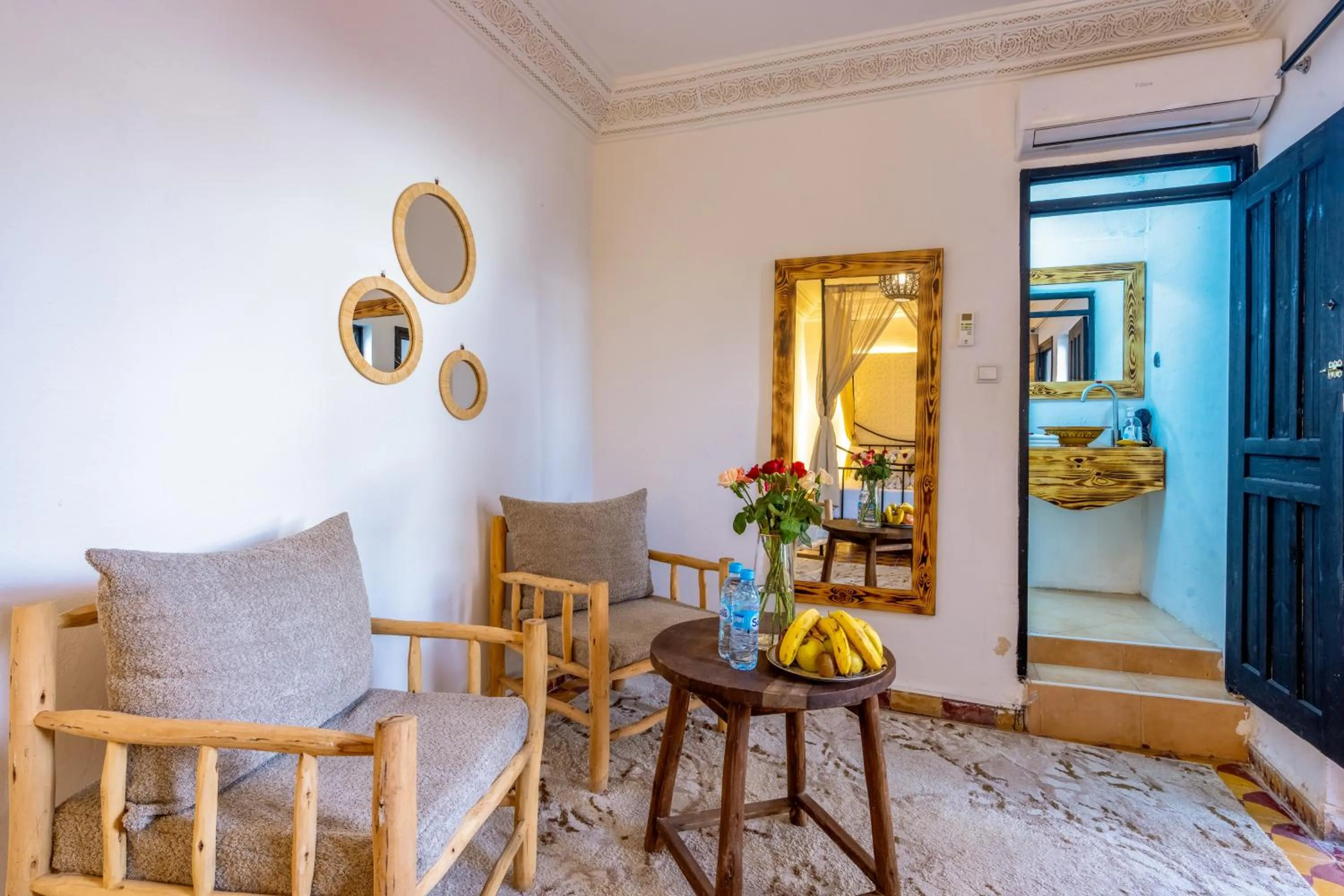 Seating area in Riad des remparts Marrakech