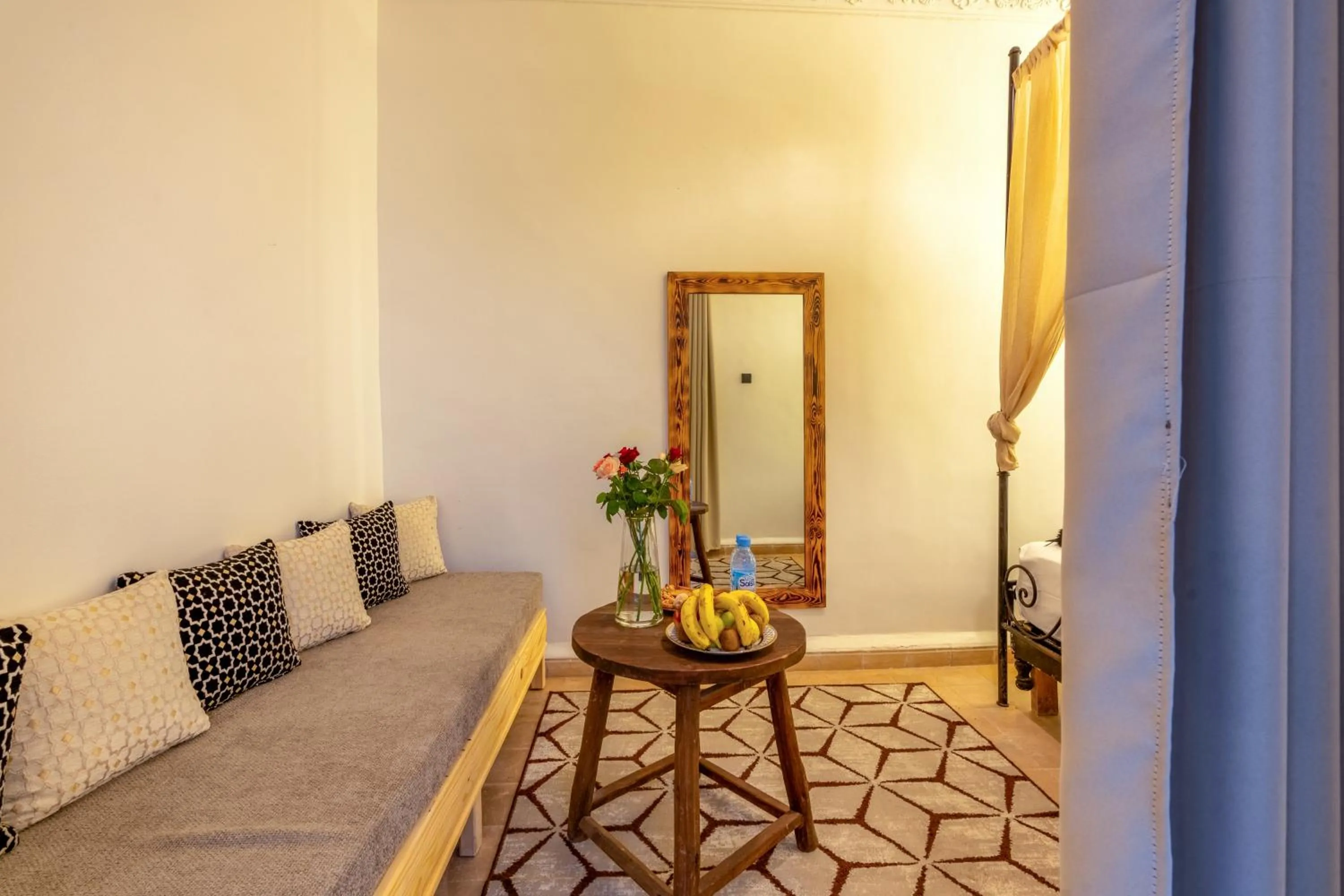 Seating area in Riad des remparts Marrakech