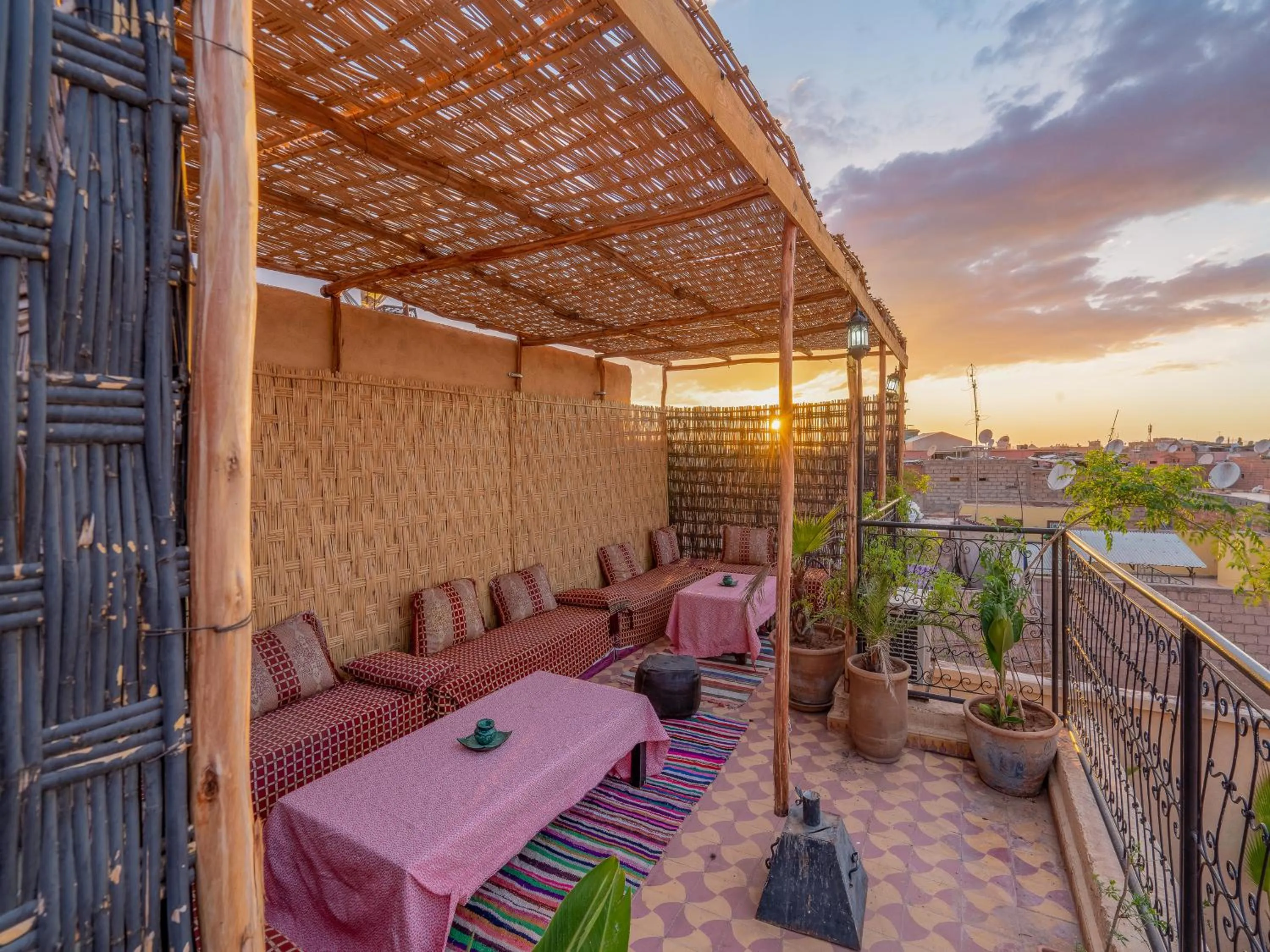 Balcony/Terrace in Riad des remparts Marrakech