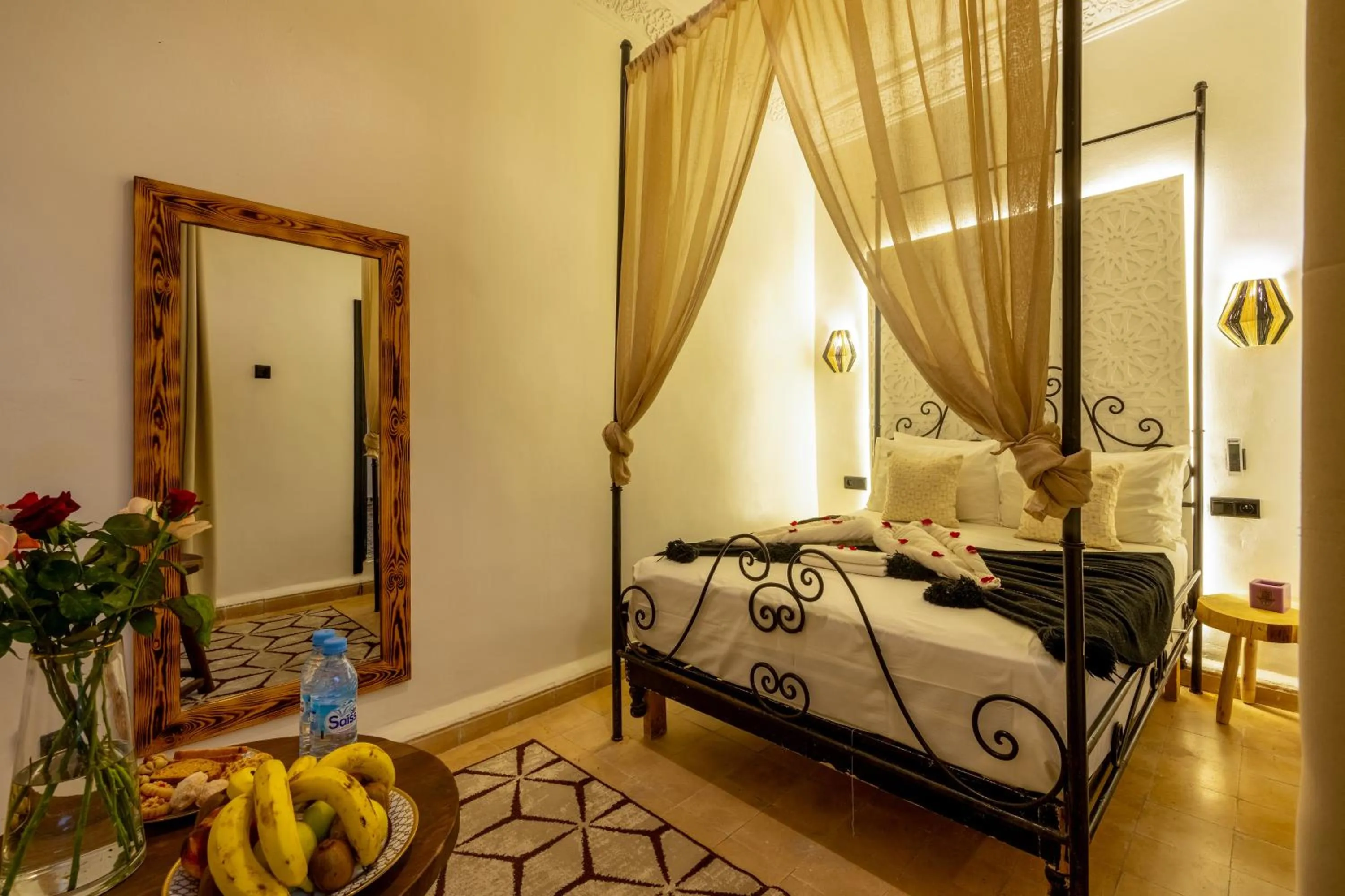 Bedroom, Bed in Riad des remparts Marrakech