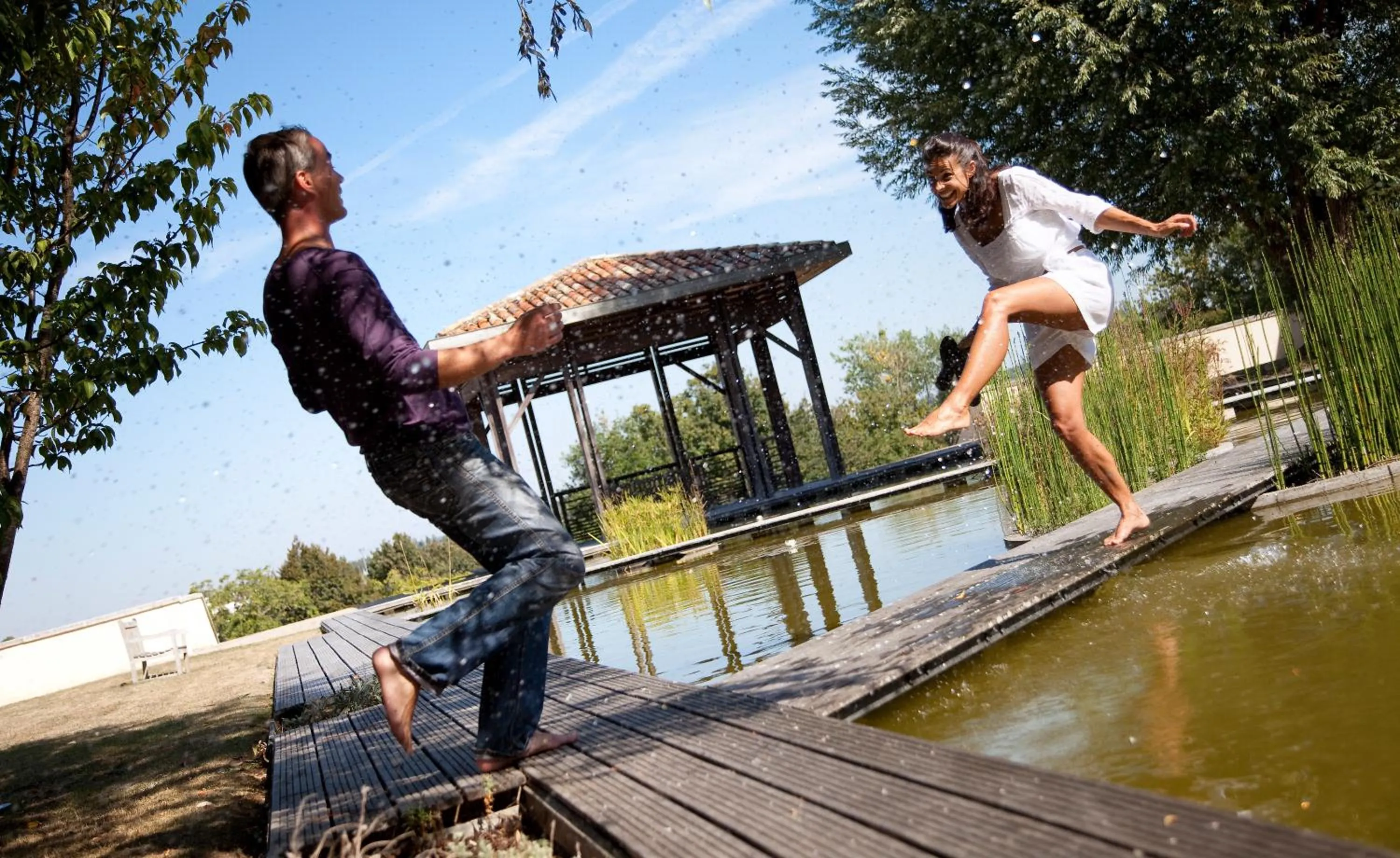 Garden view in Résidence Les Vignes