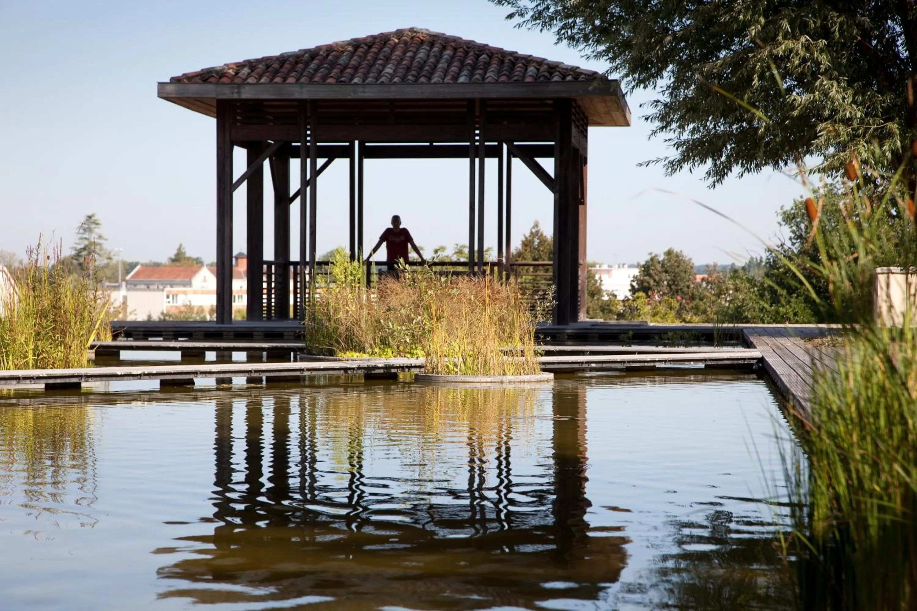 Garden view in Résidence Les Vignes