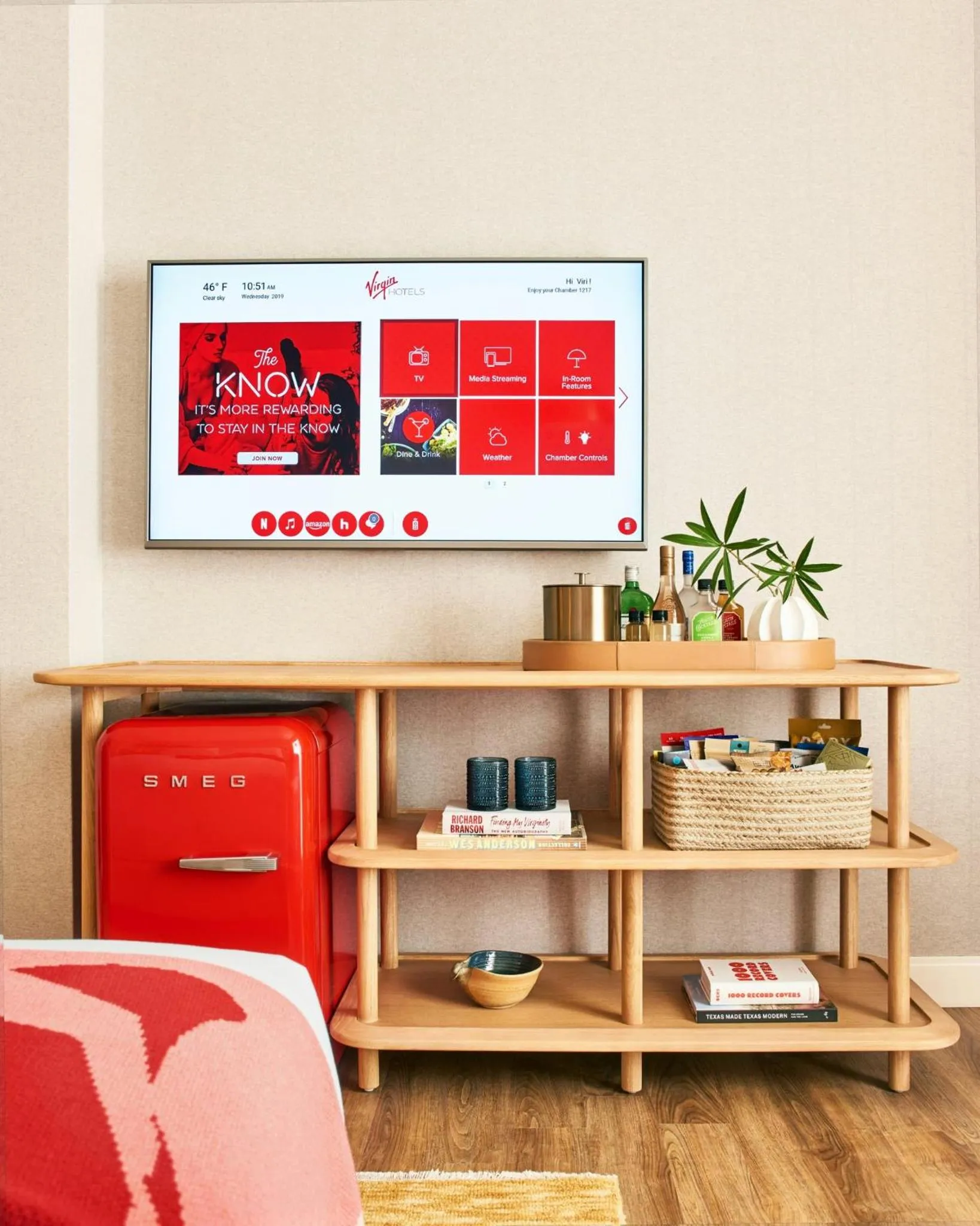 Photo of the whole room in Virgin Hotels Dallas