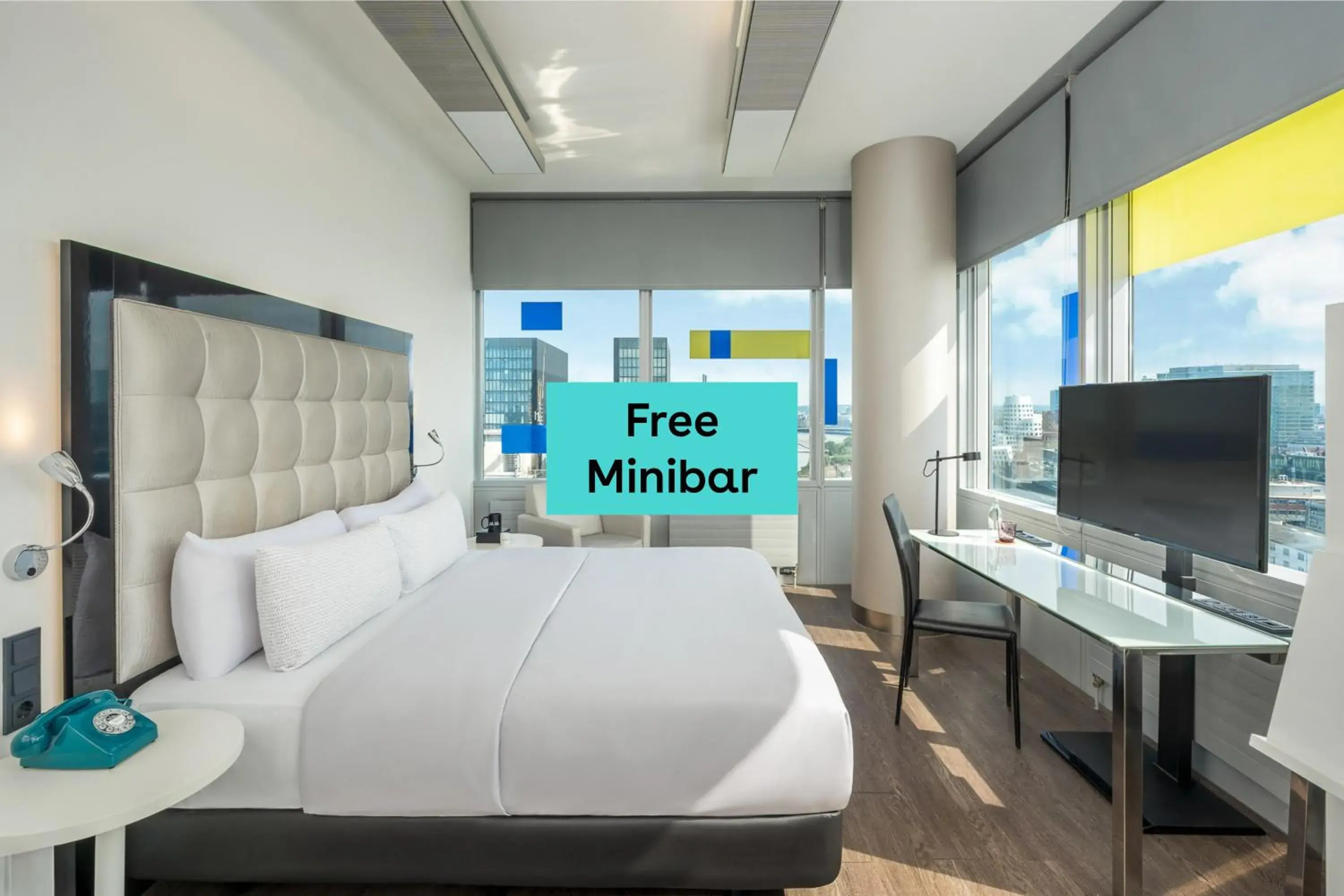 Bed in INNSiDE by Meliá Düsseldorf Hafen Bed in INNSiDE by Meliá Düsseldorf Hafen