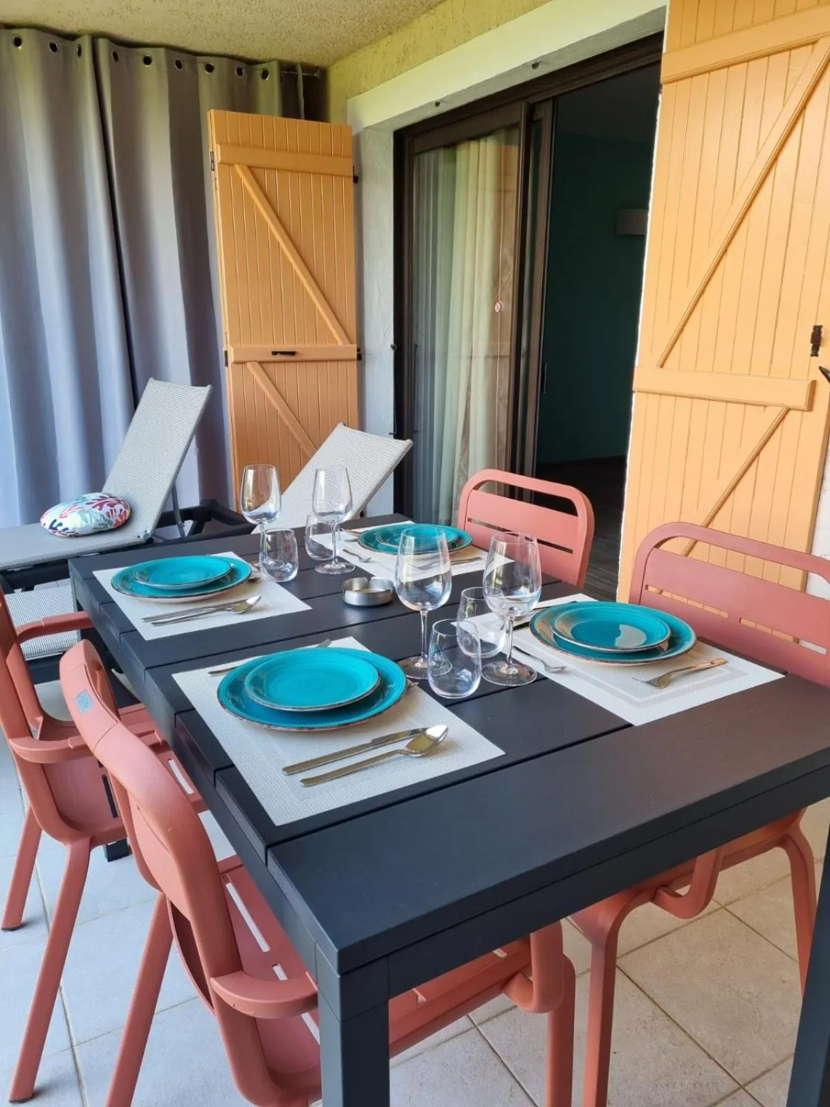 Patio in Résidence Le Village Marin