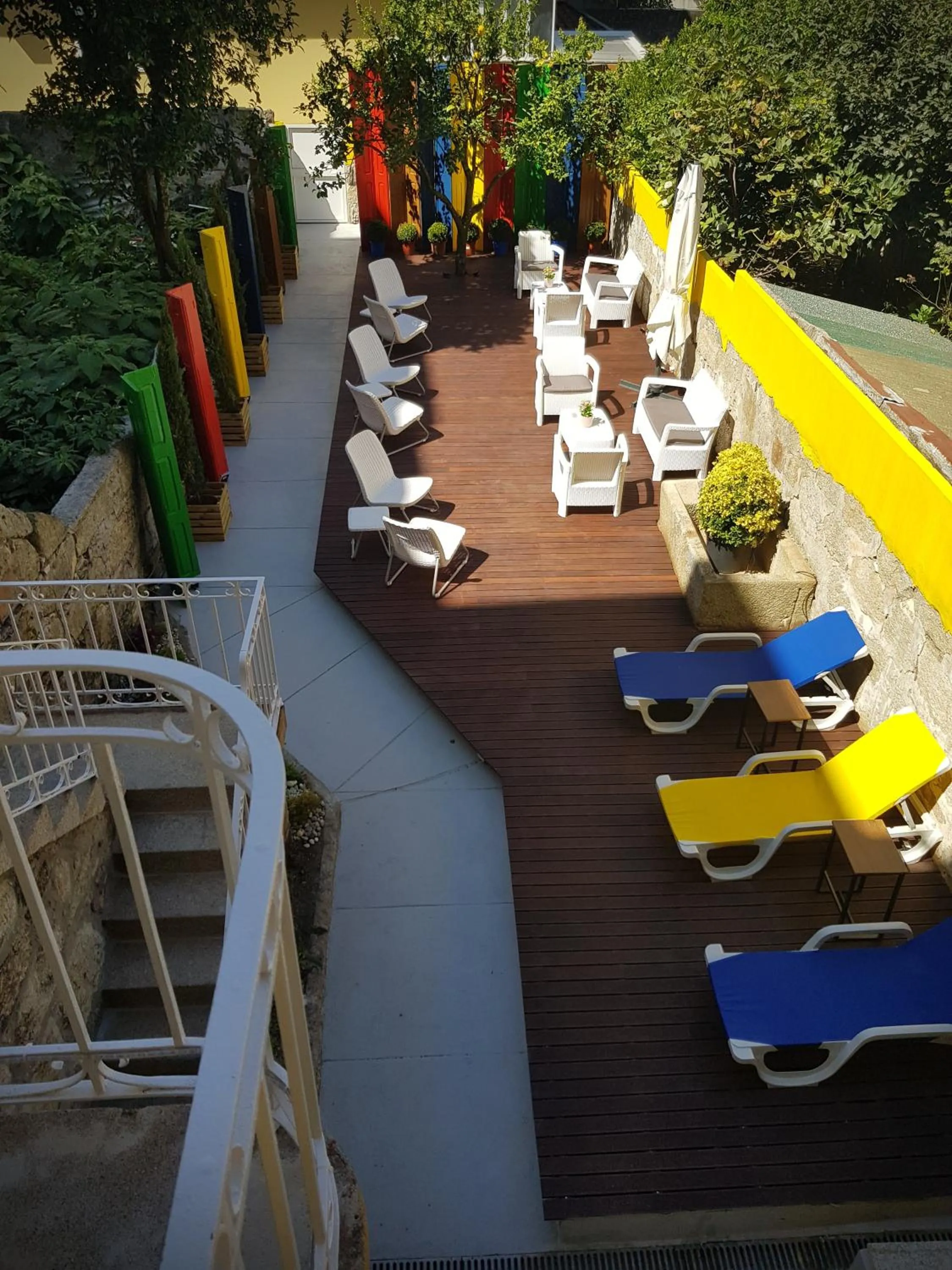 Patio in By Doors Hostel