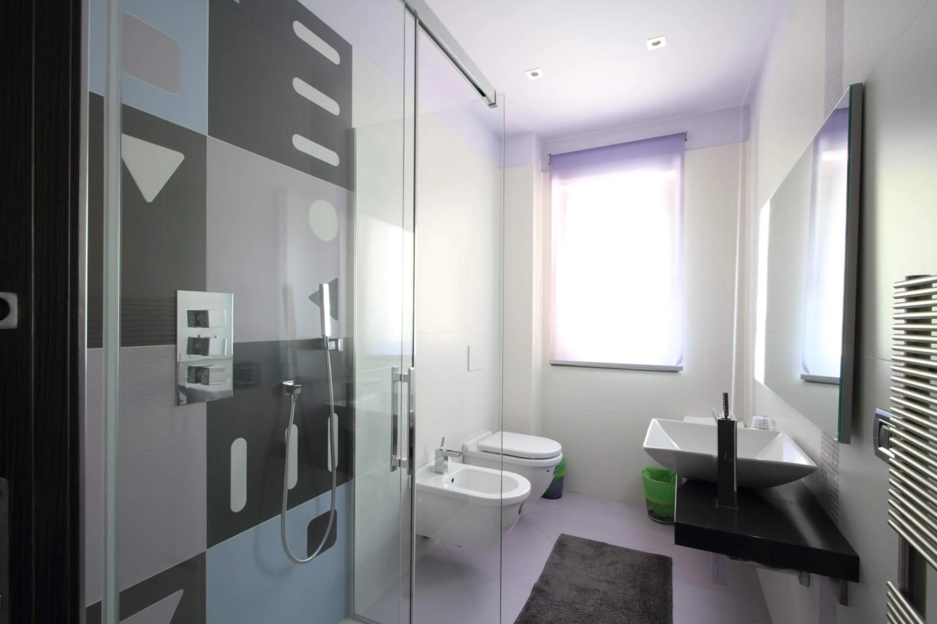 Shower in Il Ruscello Rooms and Luxury Suite
