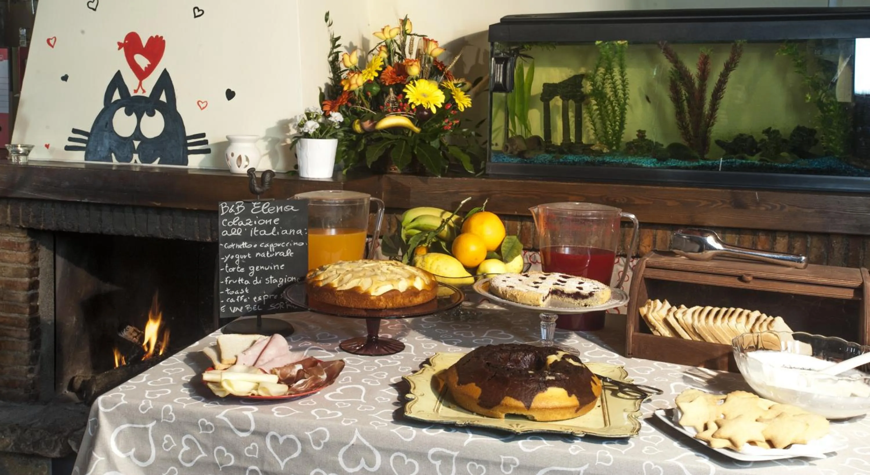 Communal lounge/ TV room in B&B Elena