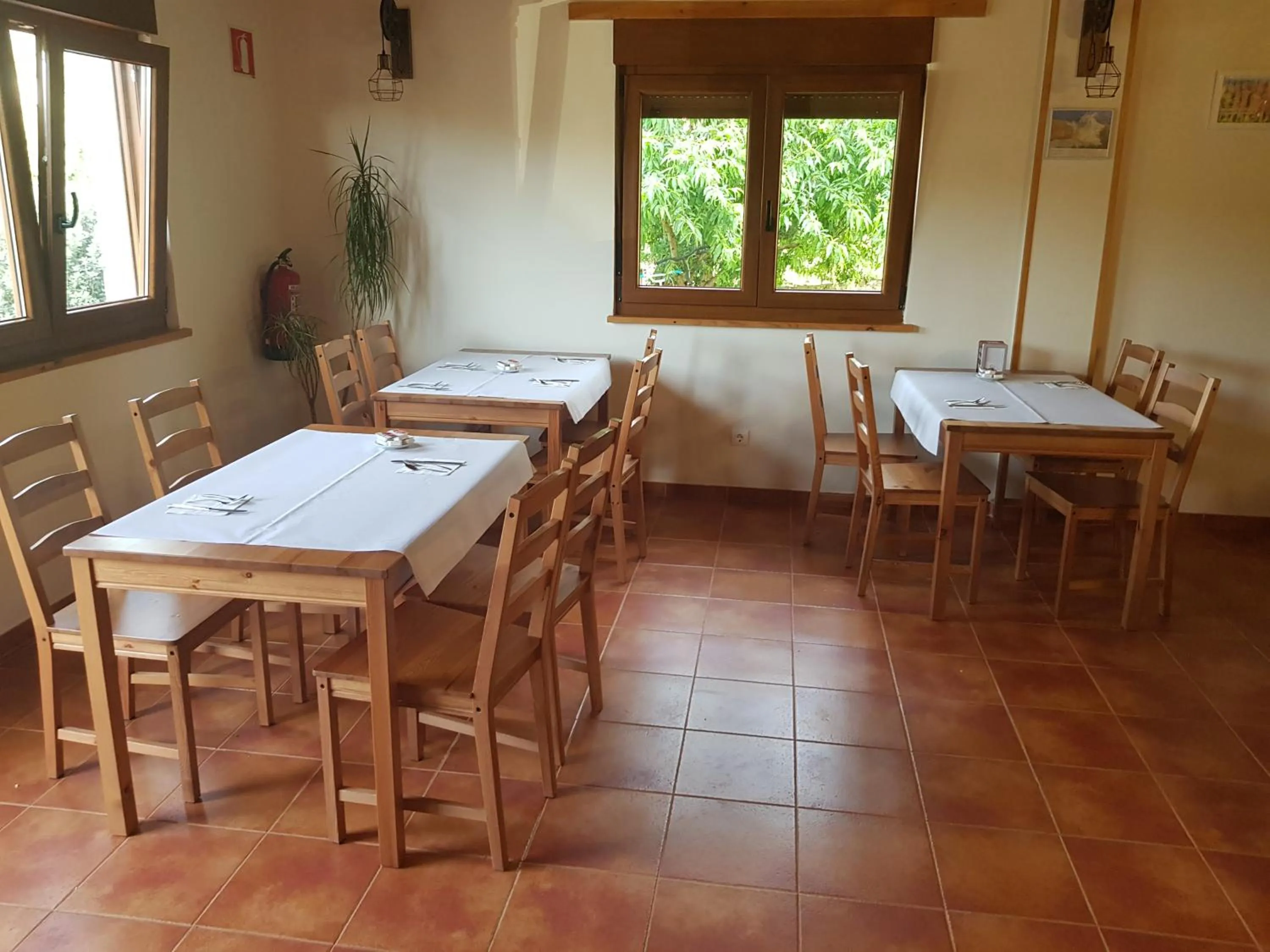 Dining area in La Oliva