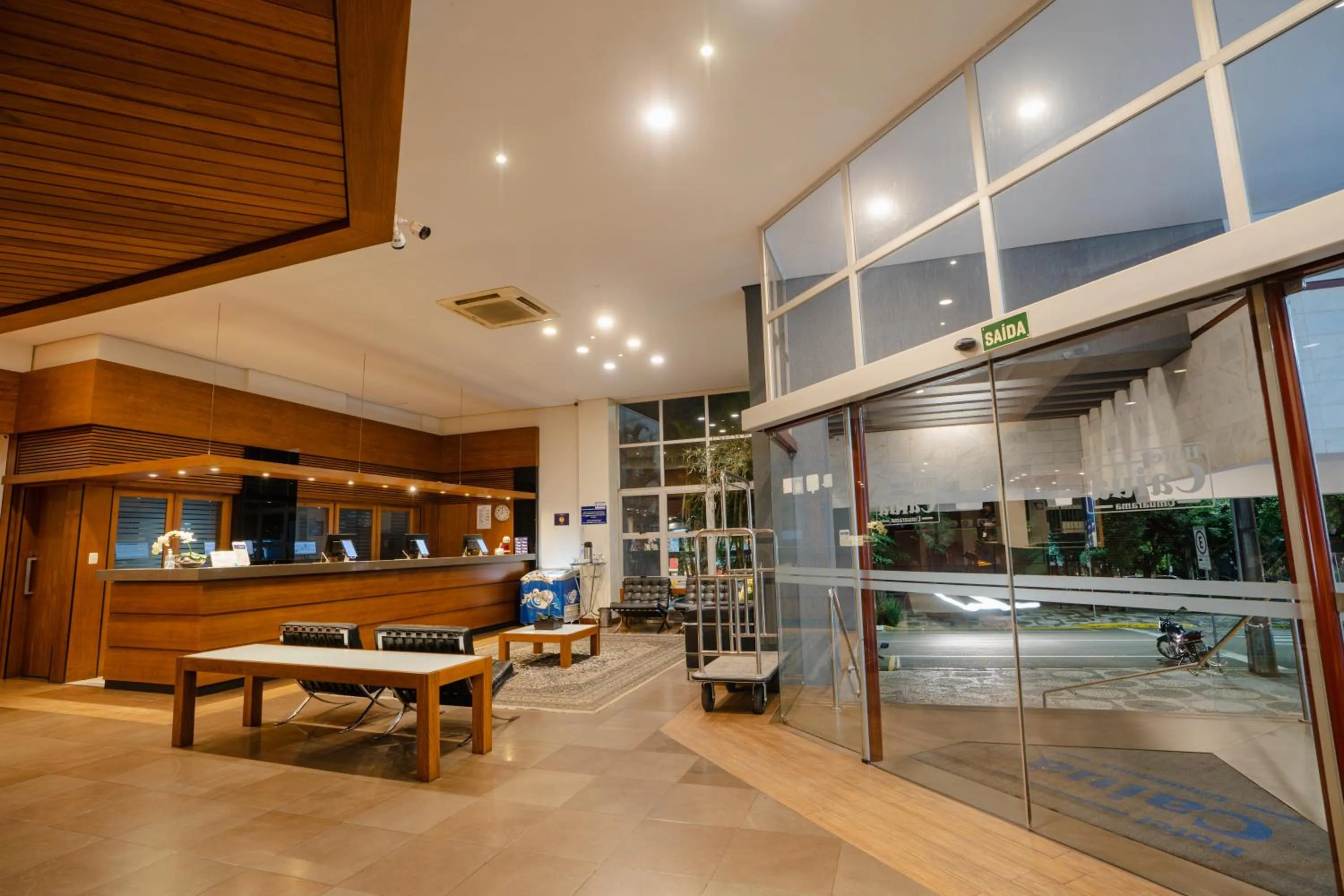 Lobby or reception in Hotel Caiuá