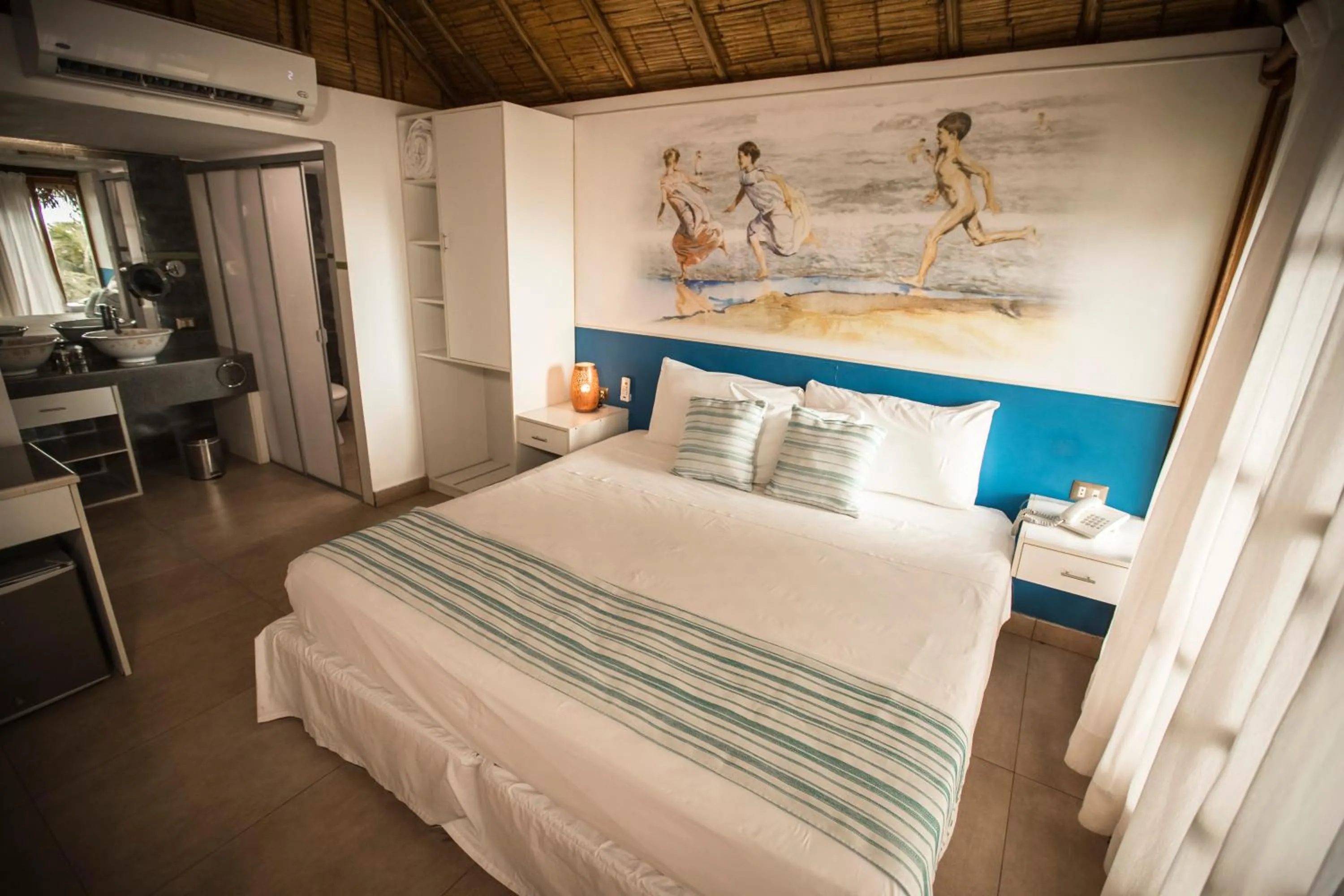 Bed in Vichayito Bungalows & Carpas by Aranwa Hotels