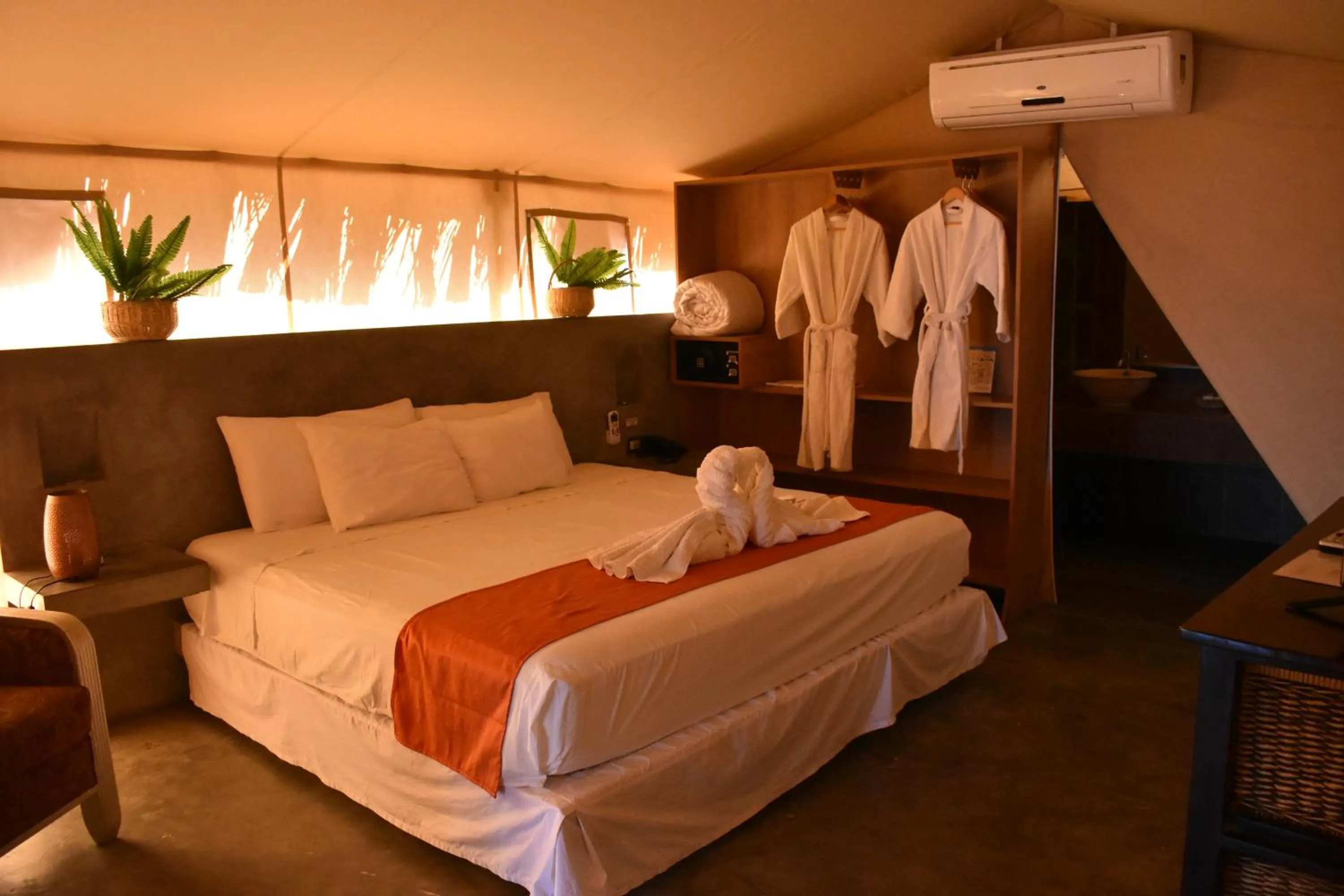 Bed in Vichayito Bungalows & Carpas by Aranwa Hotels